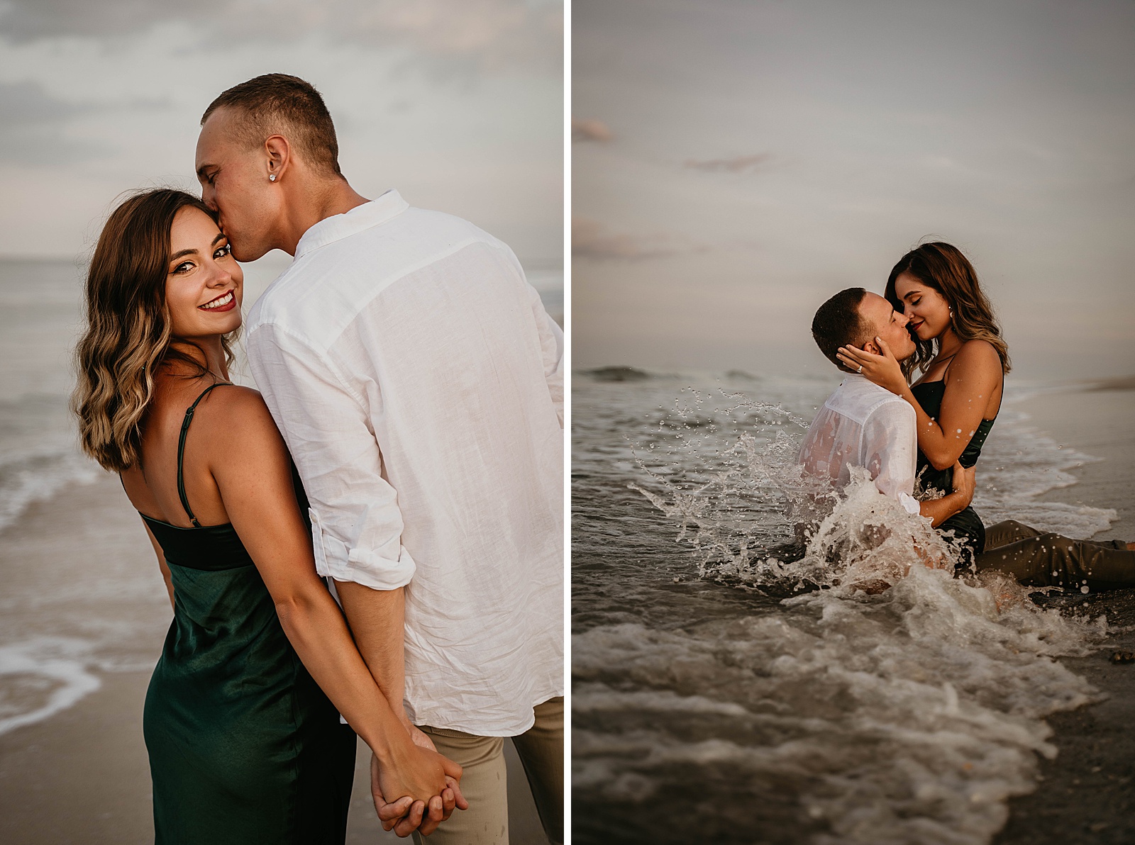 Palm Beach Engagement Session Couple in Green by West Palm Beach Engagement Photographer, Krystal Capone Photography