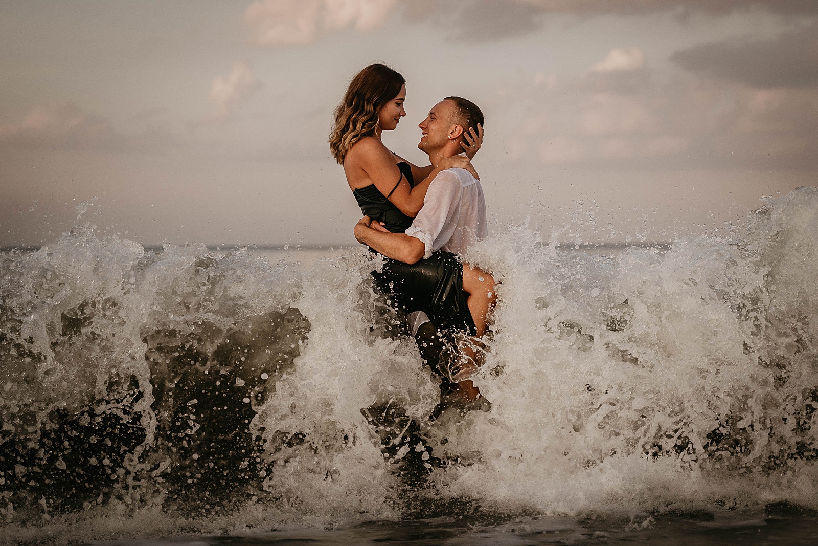 Palm Beach Engagement Session Couple in Green by West Palm Beach Engagement Photographer, Krystal Capone Photography