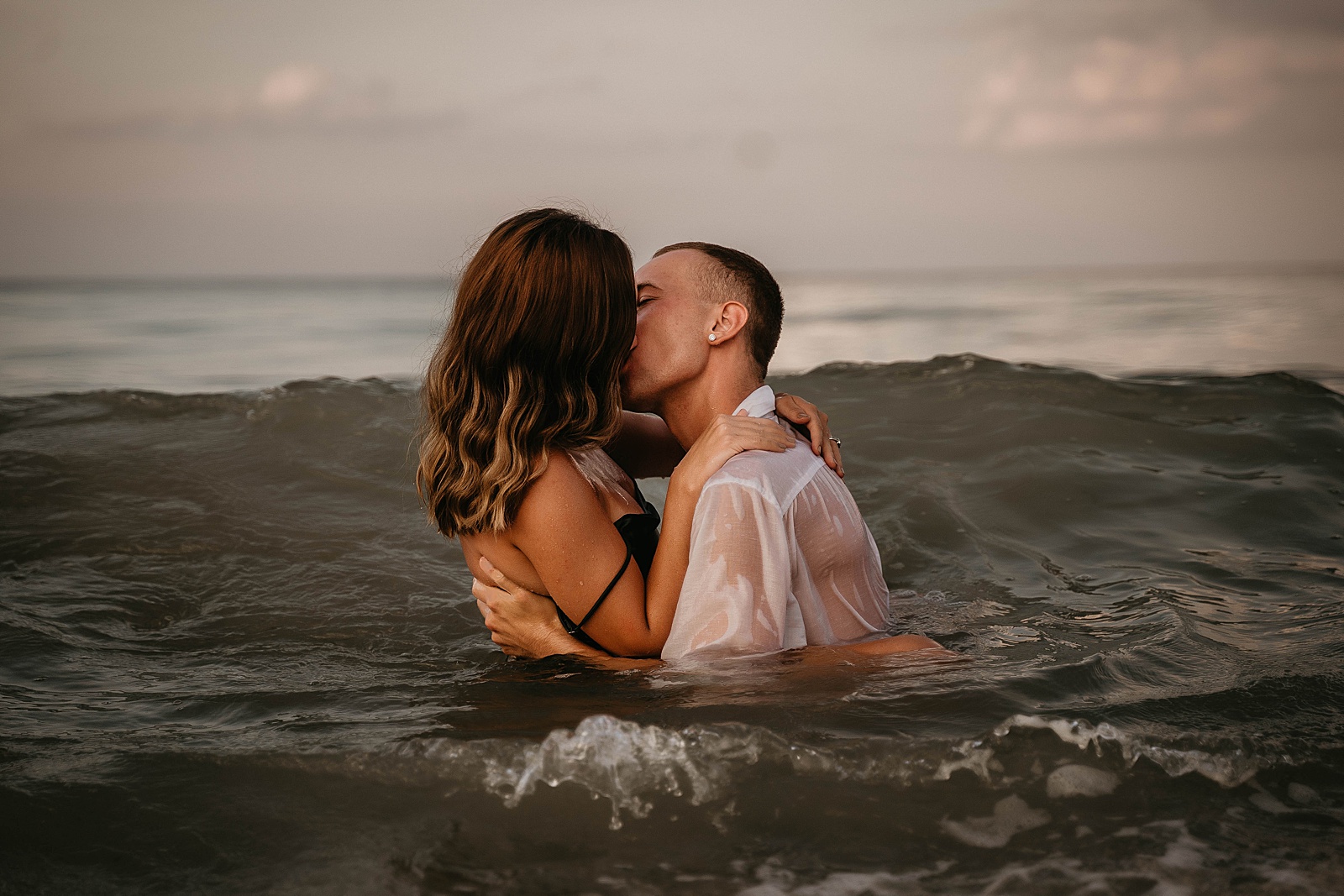Palm Beach Engagement Session Couple in Green by West Palm Beach Engagement Photographer, Krystal Capone Photography