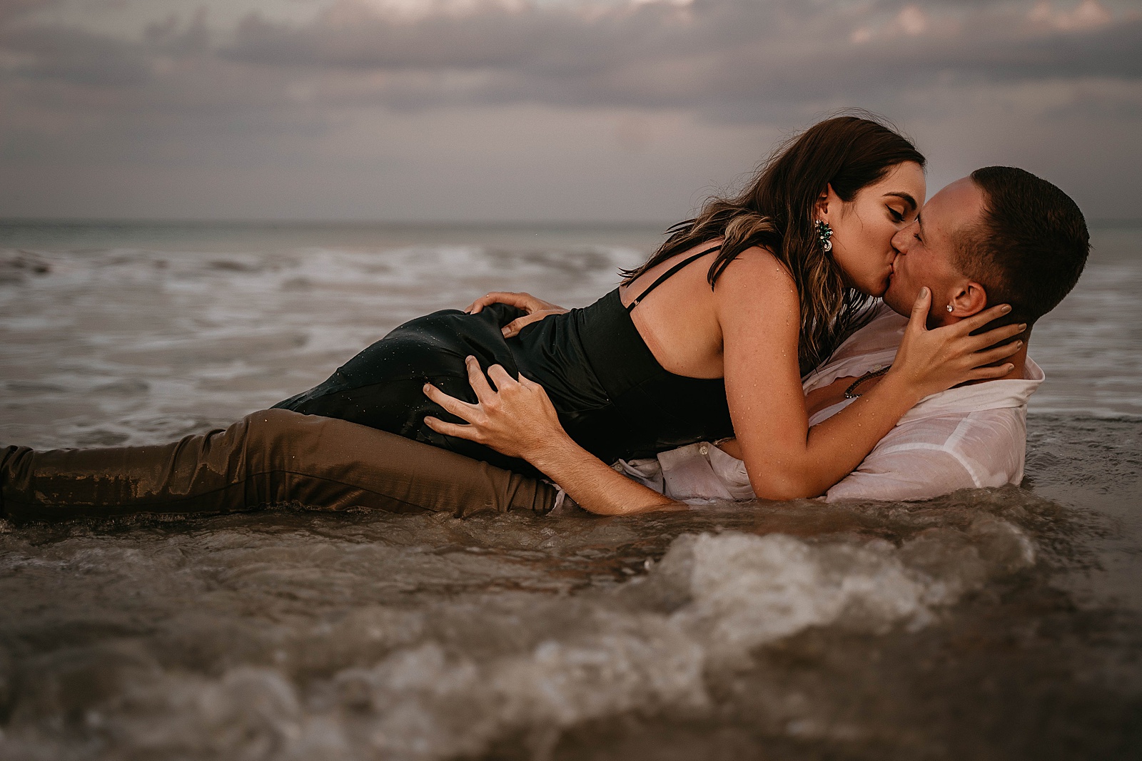 Palm Beach Engagement Session Couple in Green by West Palm Beach Engagement Photographer, Krystal Capone Photography