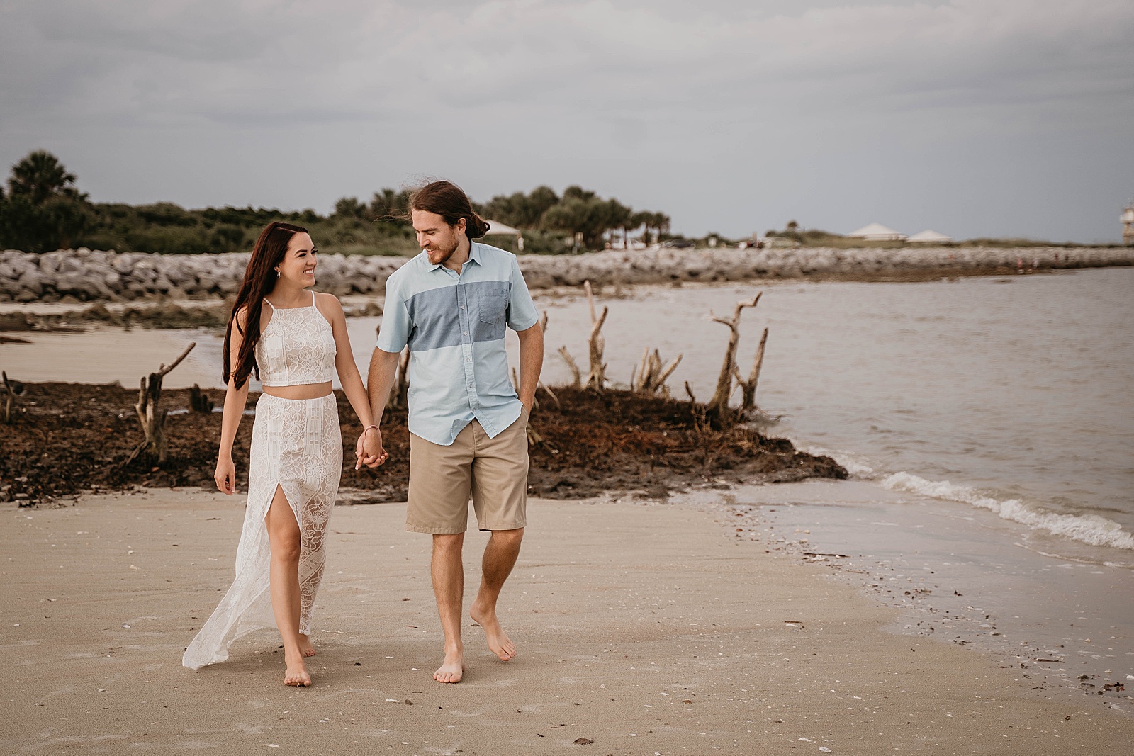 Ponce Inlet Engagement Photos captured by South Florida Engagement Photographer, Krystal Capone Photography