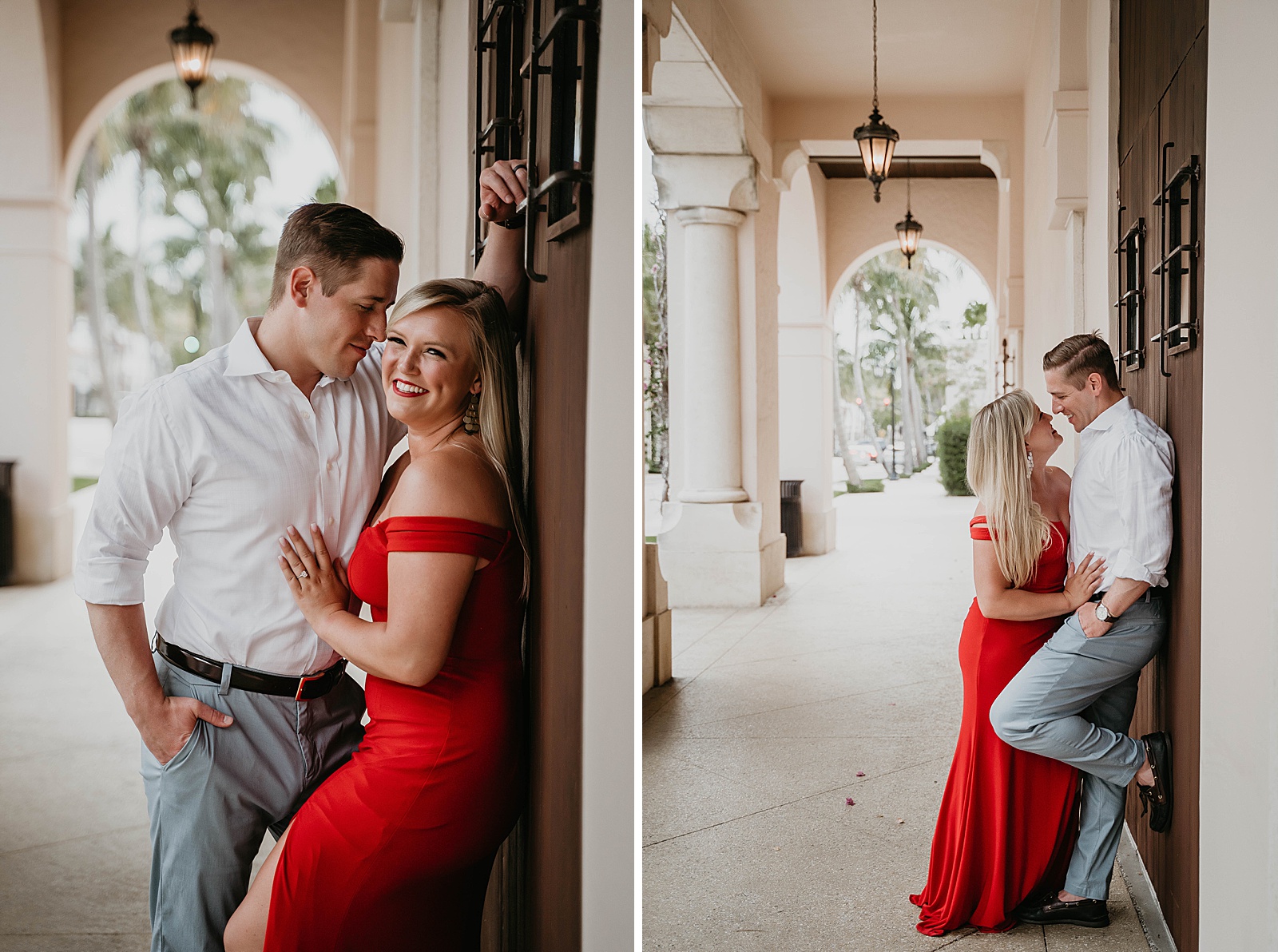 Bold Palm Beach Engagement Session captured by West Palm Beach engagement photographer, Krystal Capone Photography