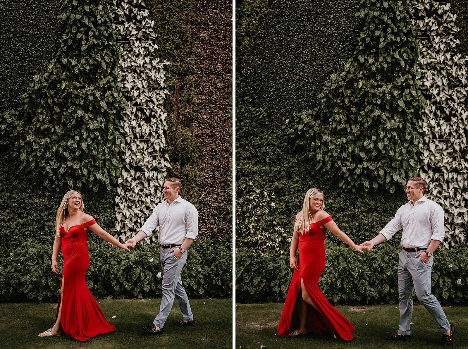 Bold Palm Beach Engagement Session captured by West Palm Beach engagement photographer, Krystal Capone Photography