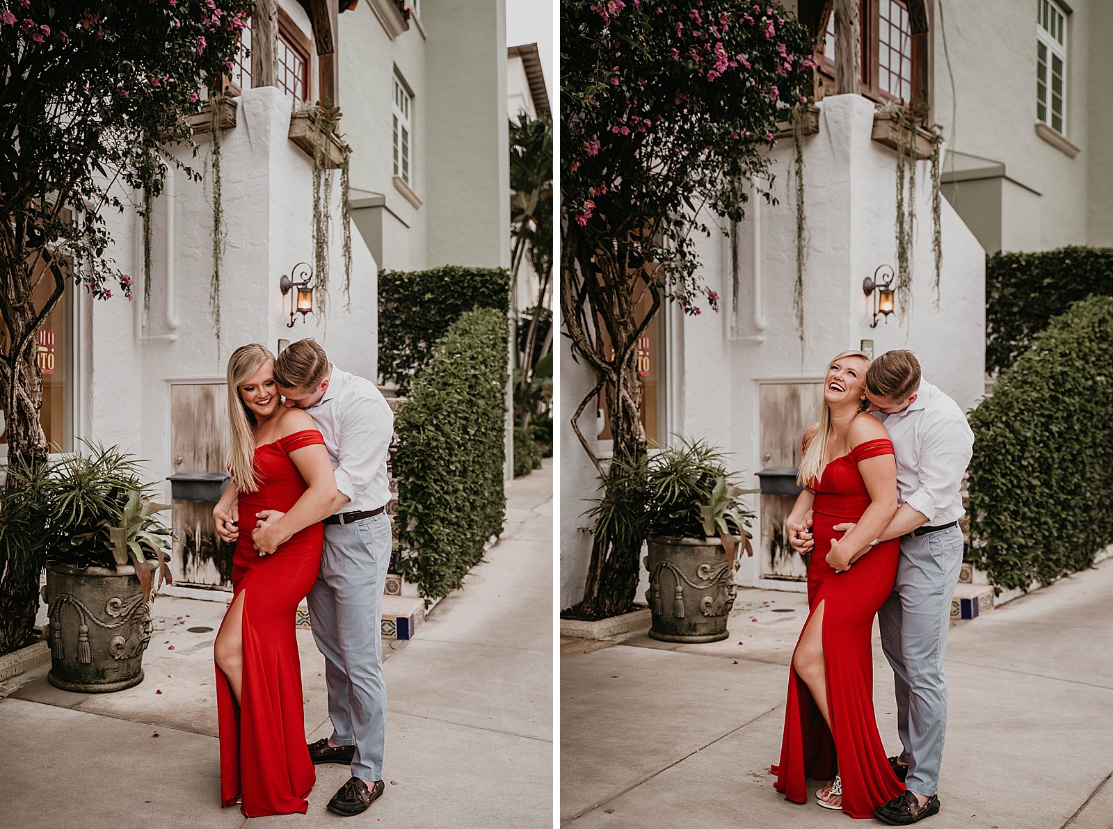 Bold Palm Beach Engagement Session captured by West Palm Beach engagement photographer, Krystal Capone Photography