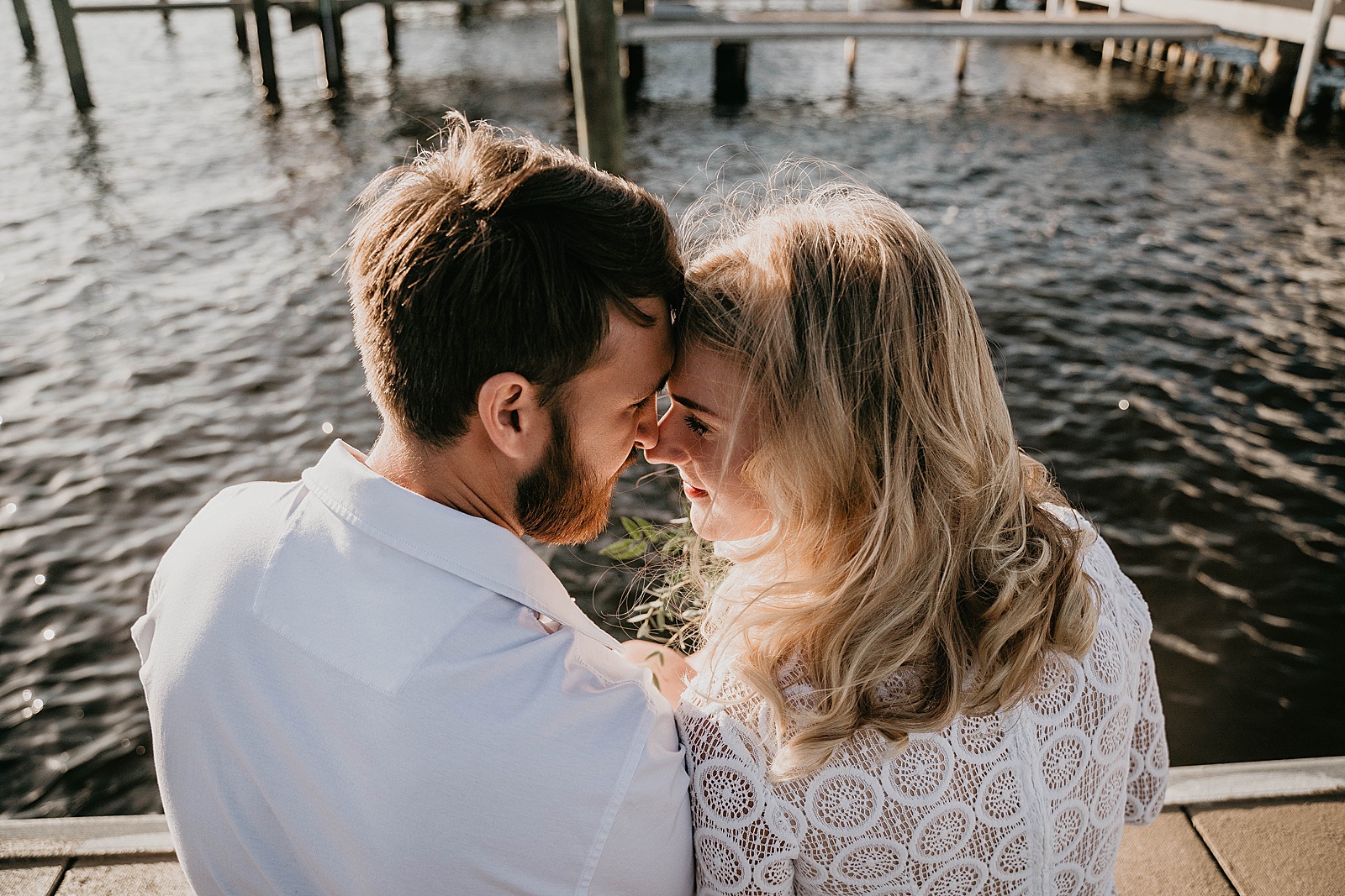 South Florida Waterfront Elopement bride and groom portrait captured by South Florida Elopement Photographer, Krystal Capone Photography