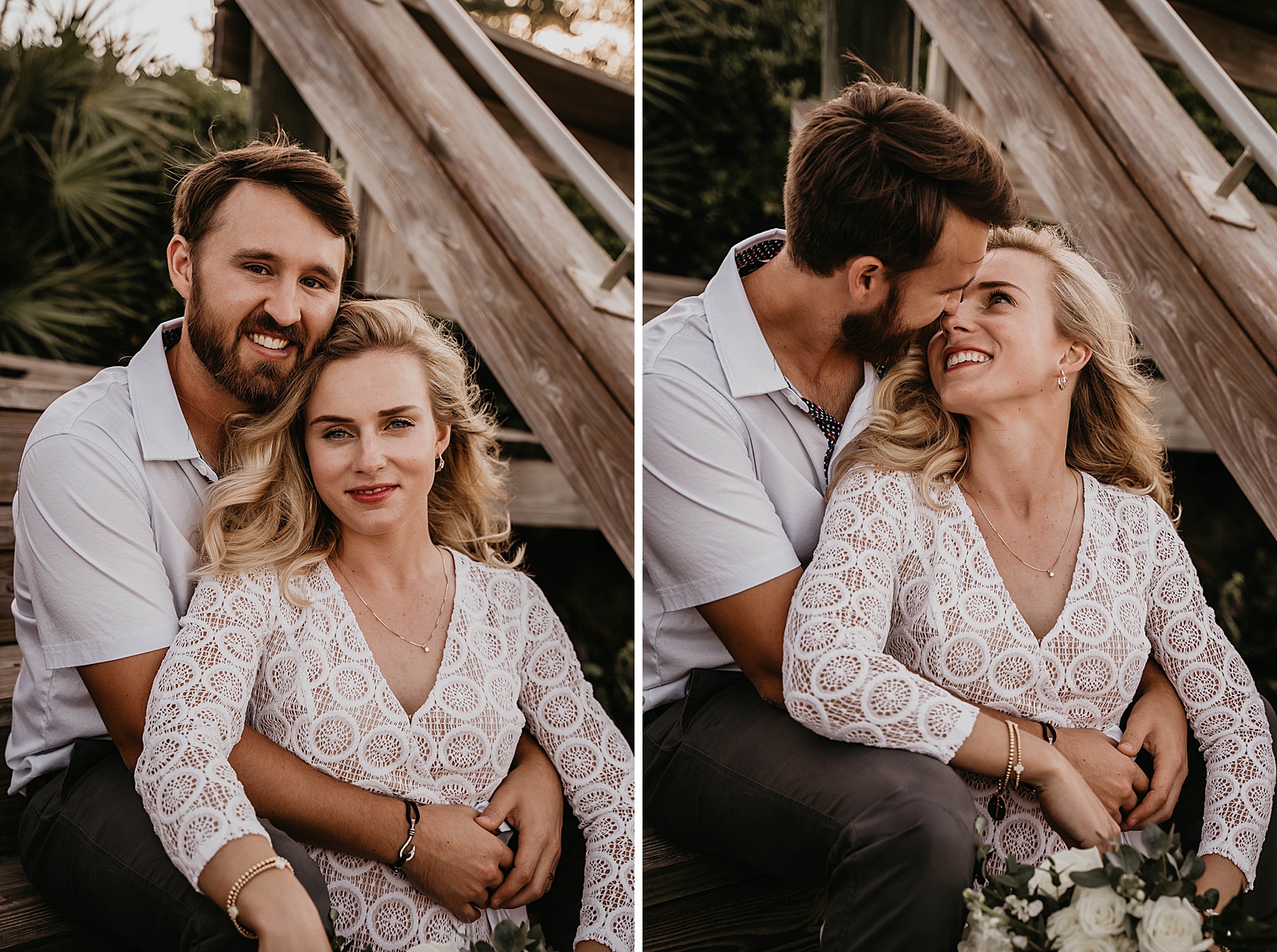 South Florida Waterfront Elopement bride and groom portrait captured by South Florida Elopement Photographer, Krystal Capone Photography