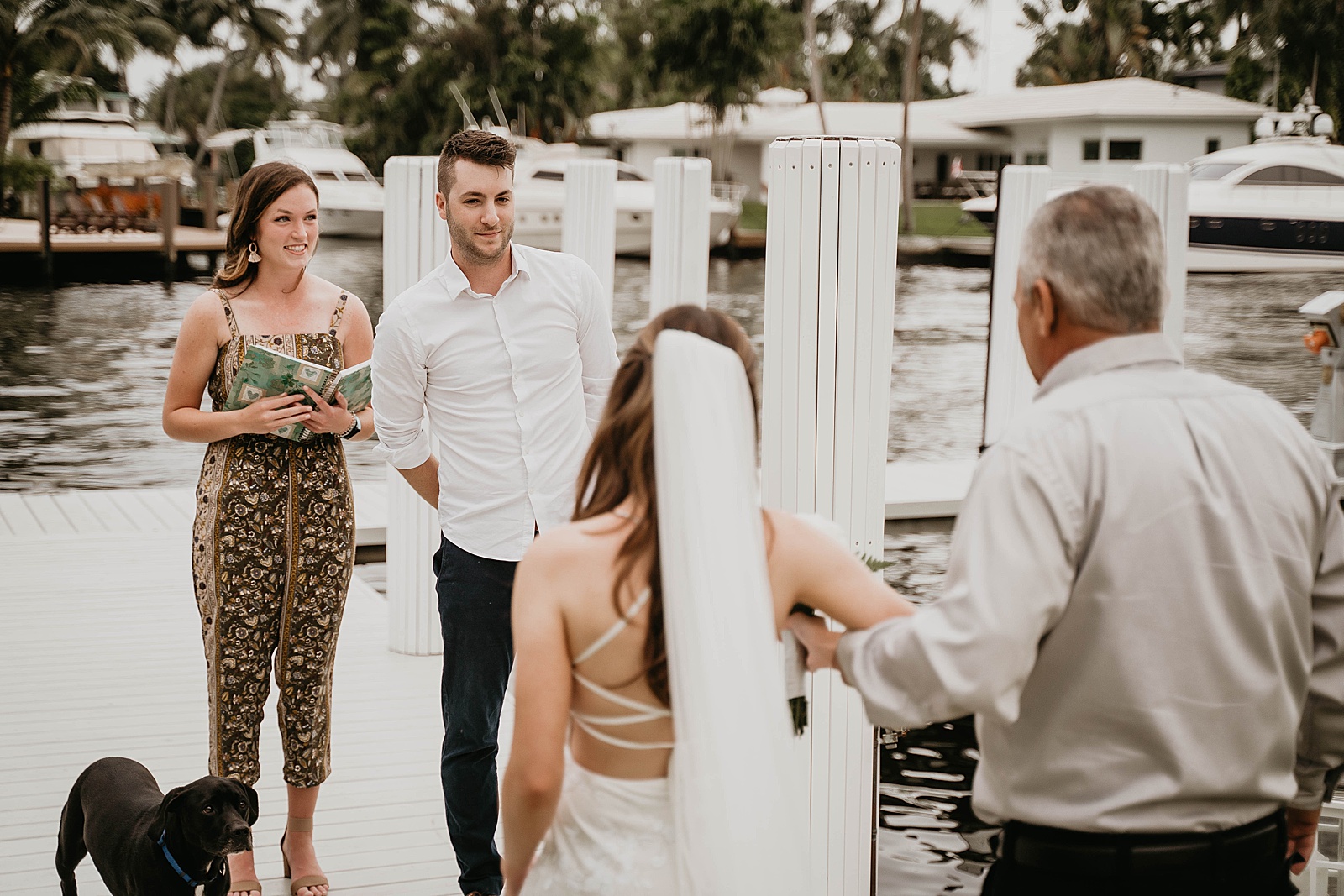 Intimate Fort Lauderdale Elopement Ceremony captured by South Florida Elopement Photographer, Krystal Capone Photography