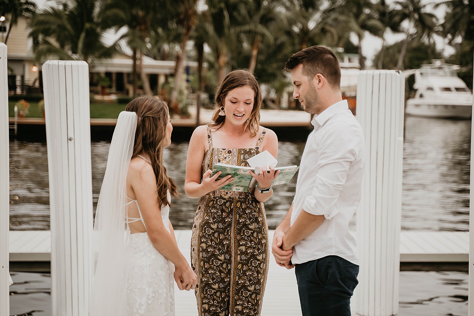 Intimate Fort Lauderdale Elopement Ceremony captured by South Florida Elopement Photographer, Krystal Capone Photography