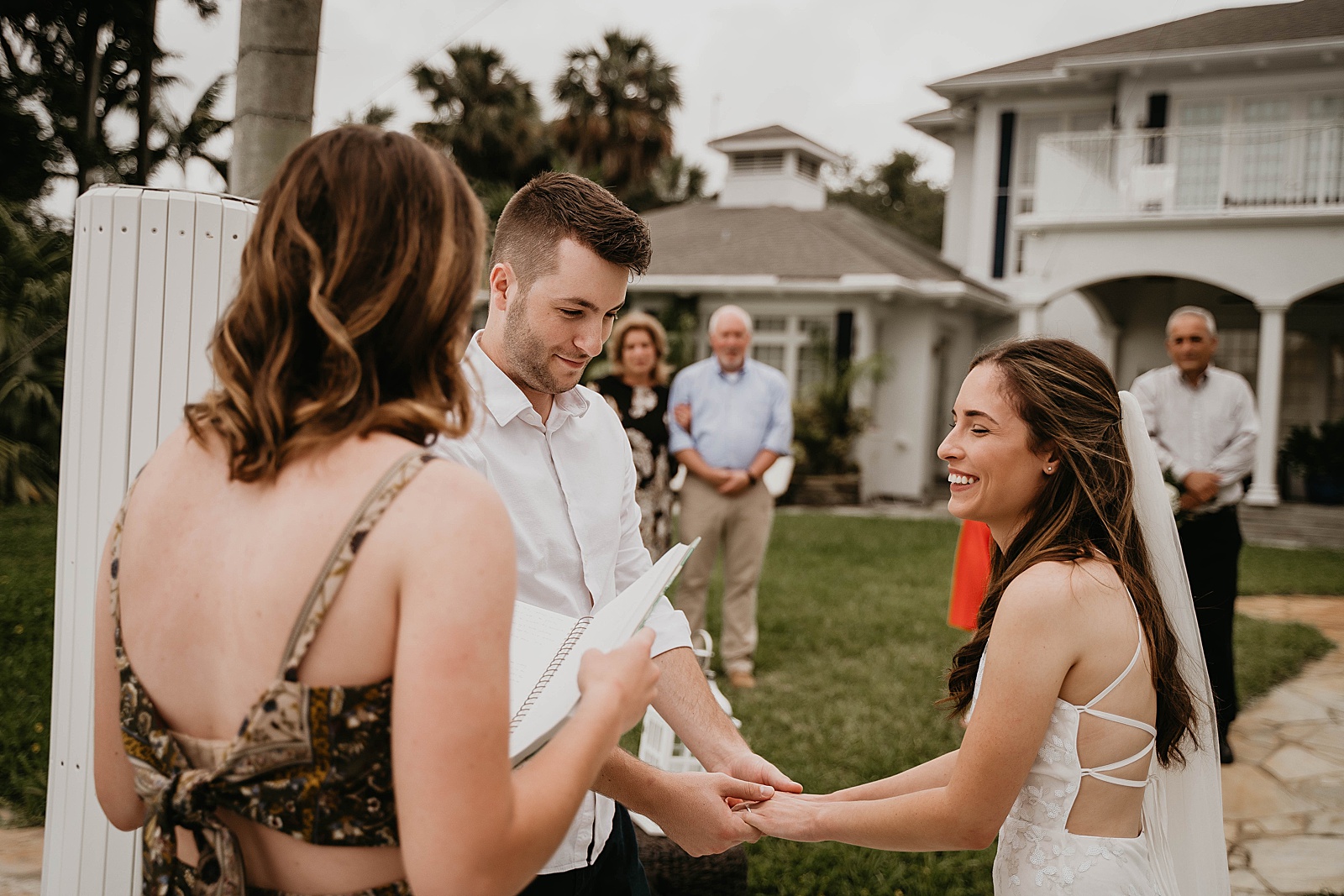 Intimate Fort Lauderdale Elopement Ceremony captured by South Florida Elopement Photographer, Krystal Capone Photography