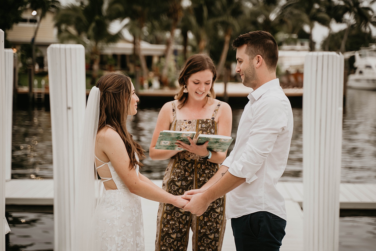 Intimate Fort Lauderdale Elopement Ceremony captured by South Florida Elopement Photographer, Krystal Capone Photography