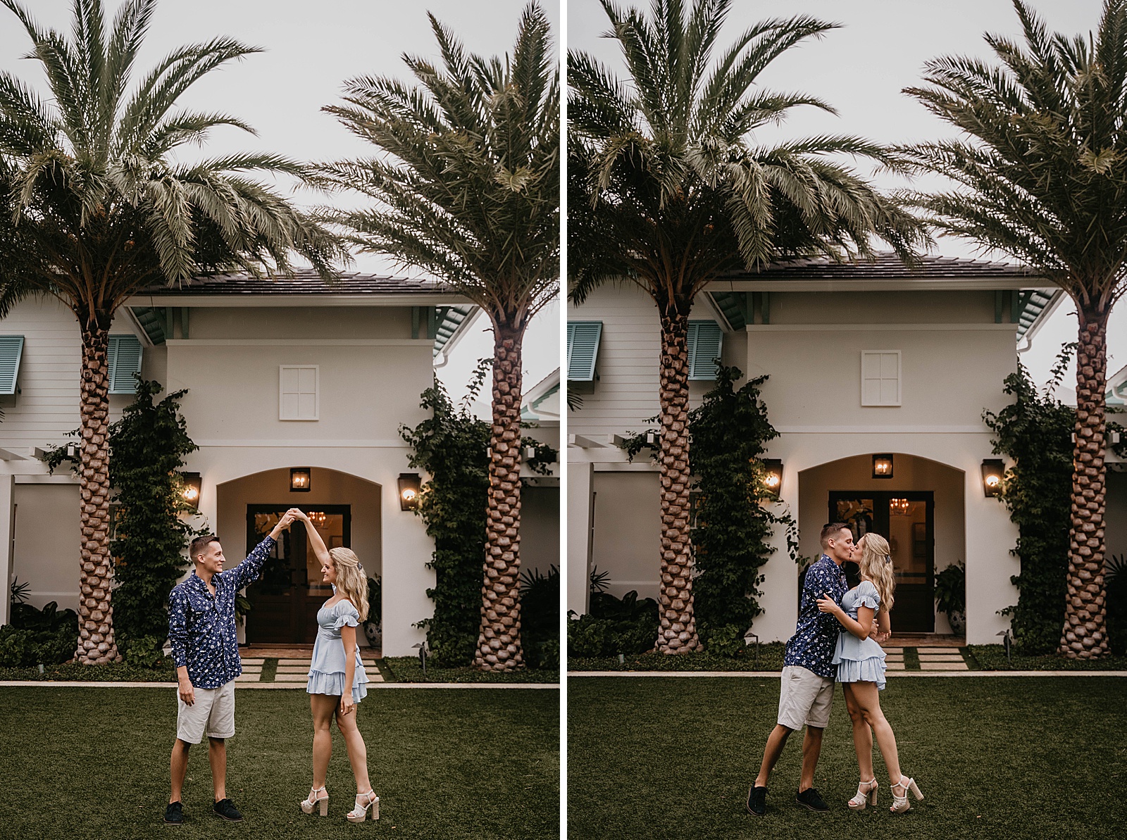 Pelican Club Engagement photos captured by South Florida Engagement Photographer, Krystal Capone Photography