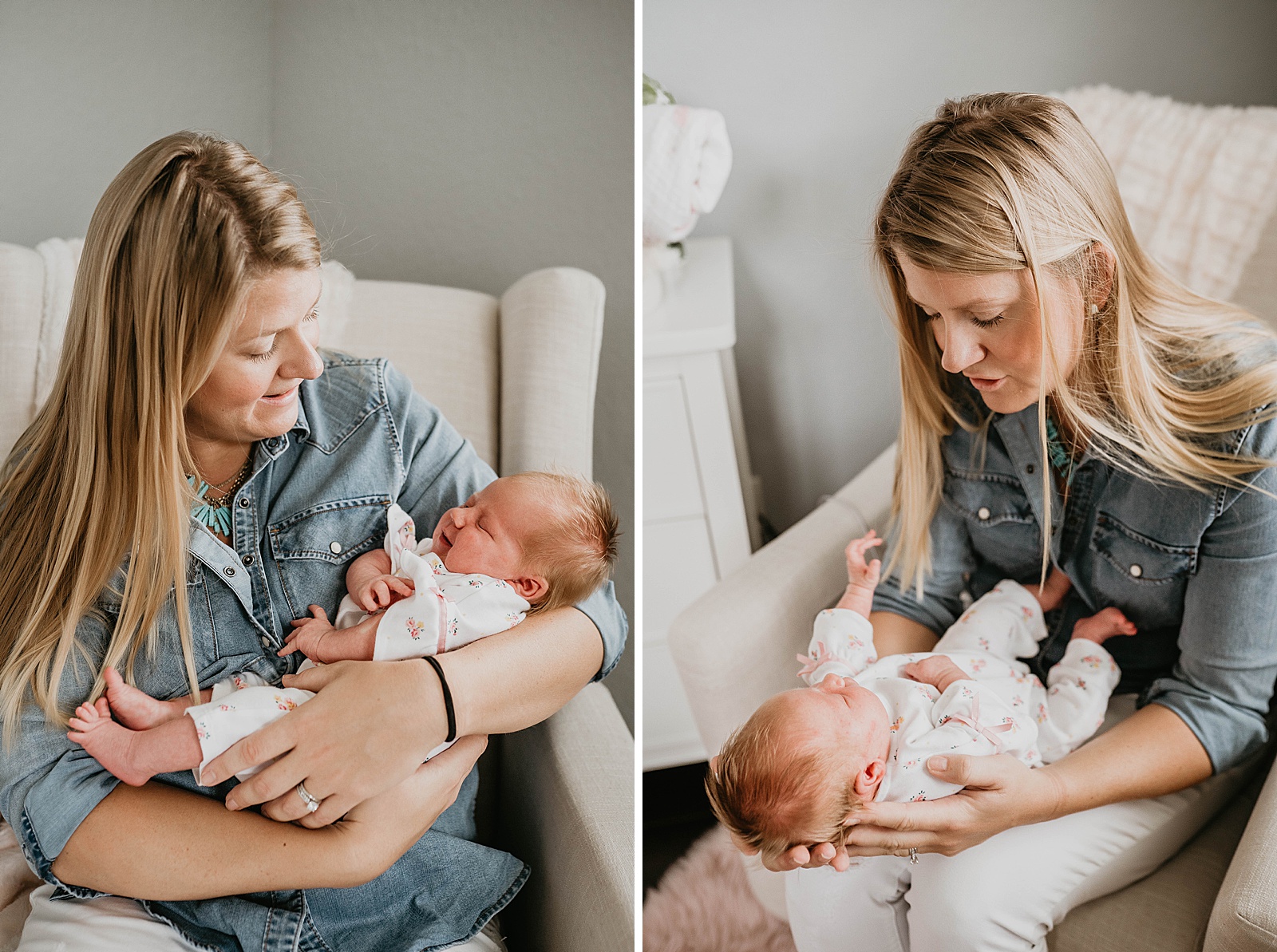 In home newborn session captured by South Florida lifestyle photographer, Krystal Capone Photography