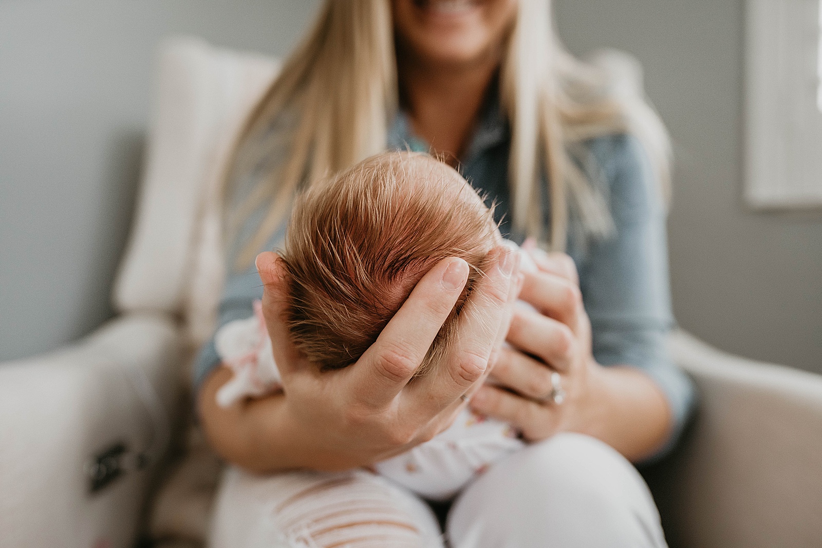In home newborn session captured by South Florida lifestyle photographer, Krystal Capone Photography