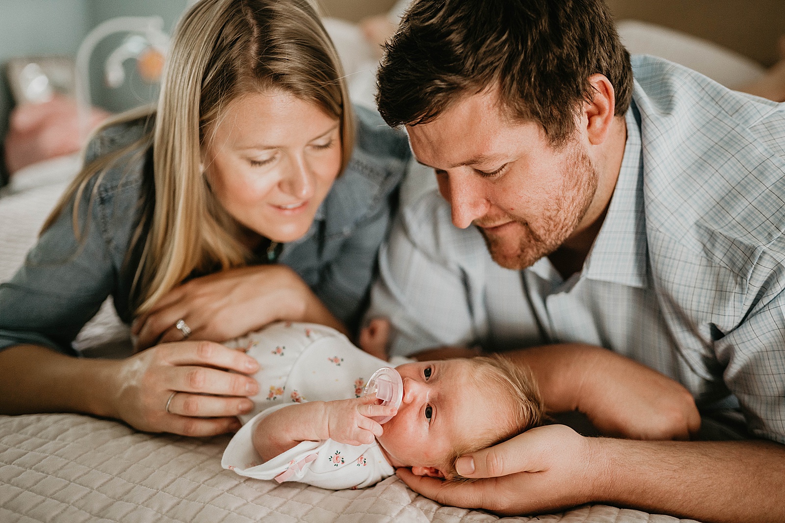 In home newborn session captured by South Florida lifestyle photographer, Krystal Capone Photography