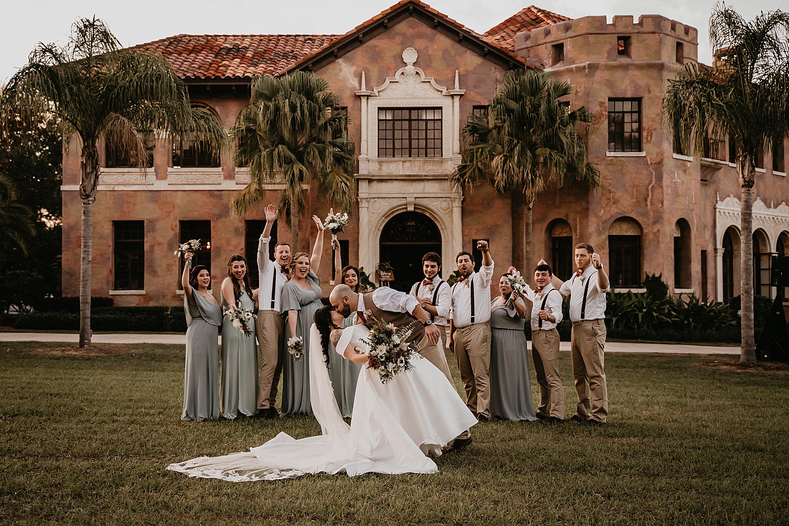 Romantic Howey Mansion South Florida Wedding captured by South Florida Wedding Photographer, Krystal Capone Photography