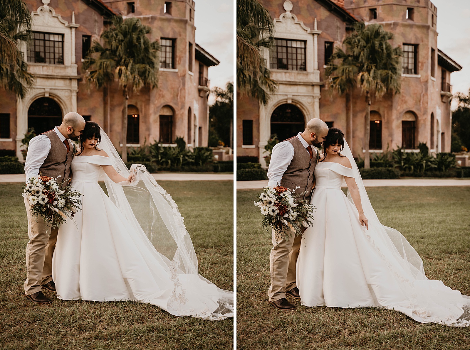 Romantic Howey Mansion South Florida Wedding captured by South Florida Wedding Photographer, Krystal Capone Photography