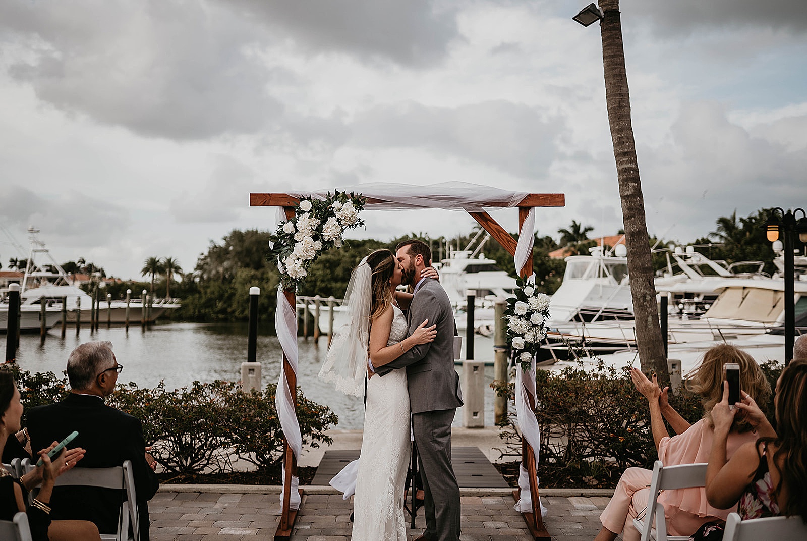 Waterfront Jupiter Florida Wedding Captured by South Florida Wedding Photographer, Krystal Capone Photography