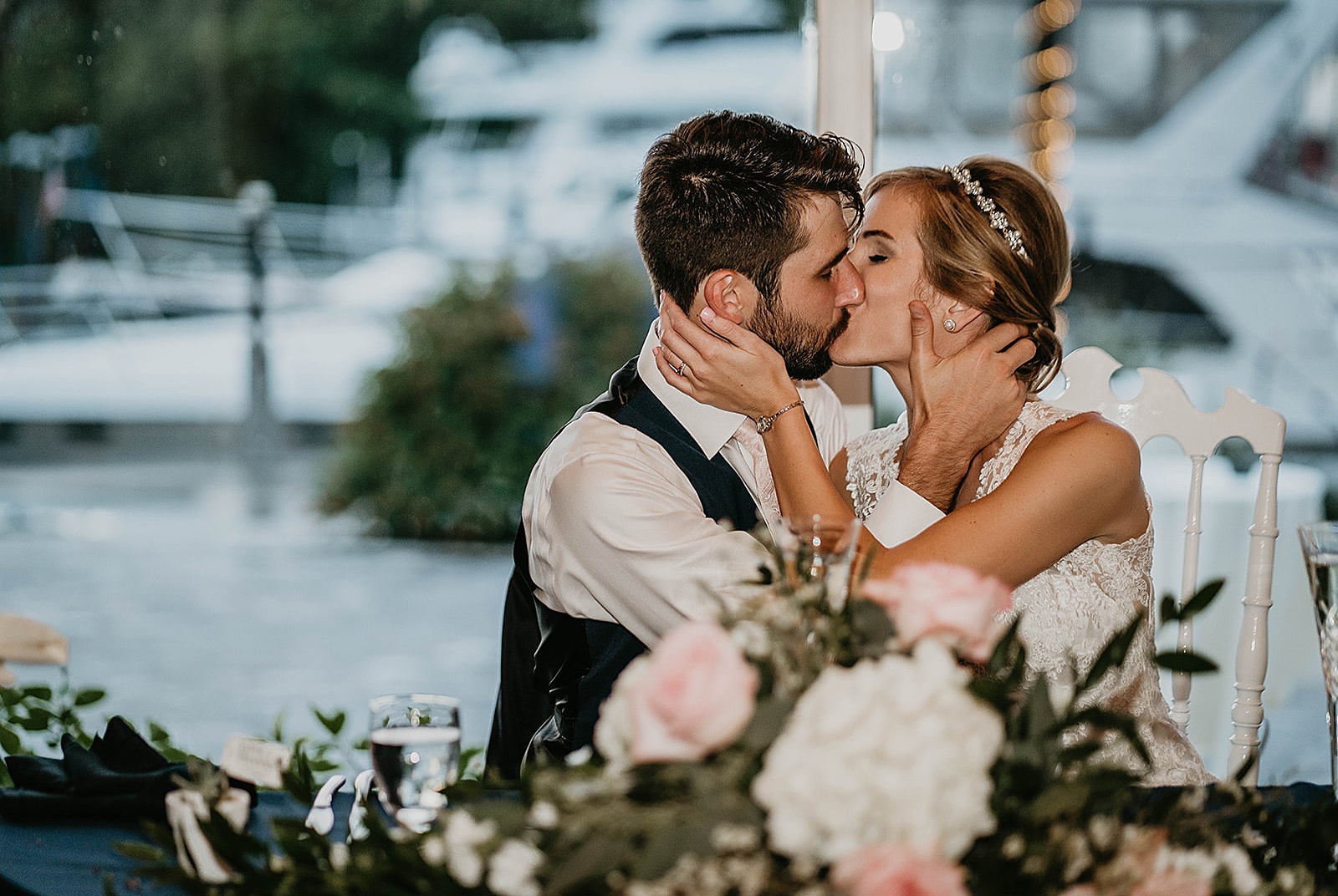 Jupiter Florida Intracoastal Wedding captured by South Florida Wedding Photographer, Krystal Capone Photography