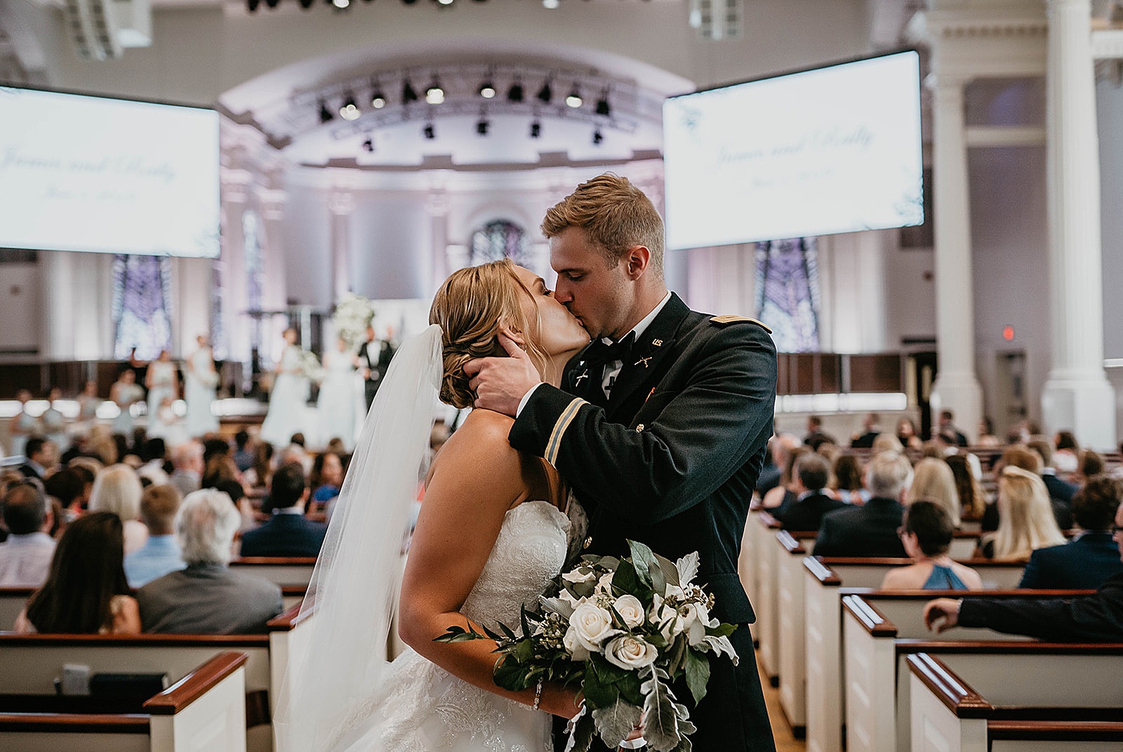 Family Church Downtown Wedding captured by West Palm Beach Wedding Photographer, Krystal Capone Photography