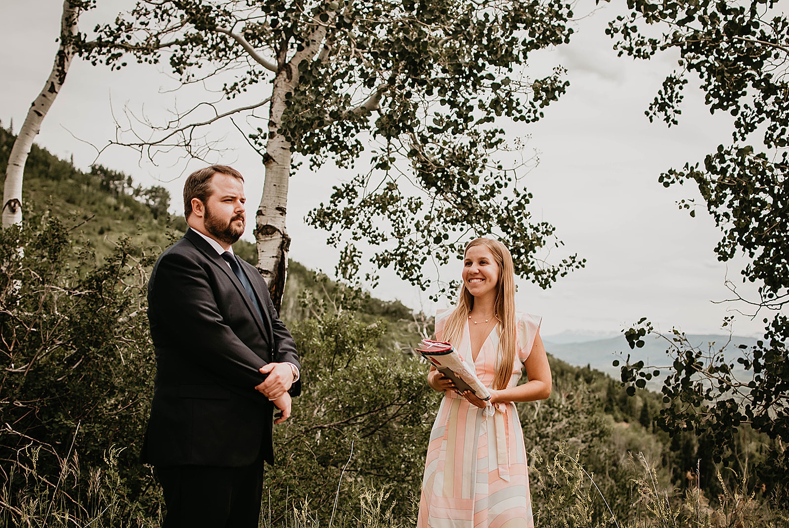 Rustic Colorado Elopement Ceremony by Krystal Capone Photography