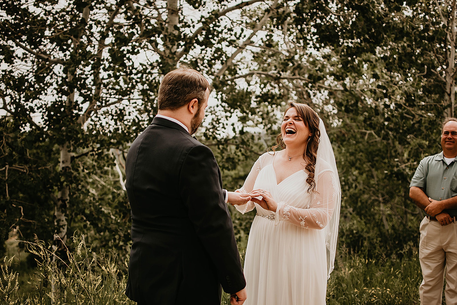 Rustic Colorado Elopement Ceremony by Krystal Capone Photography