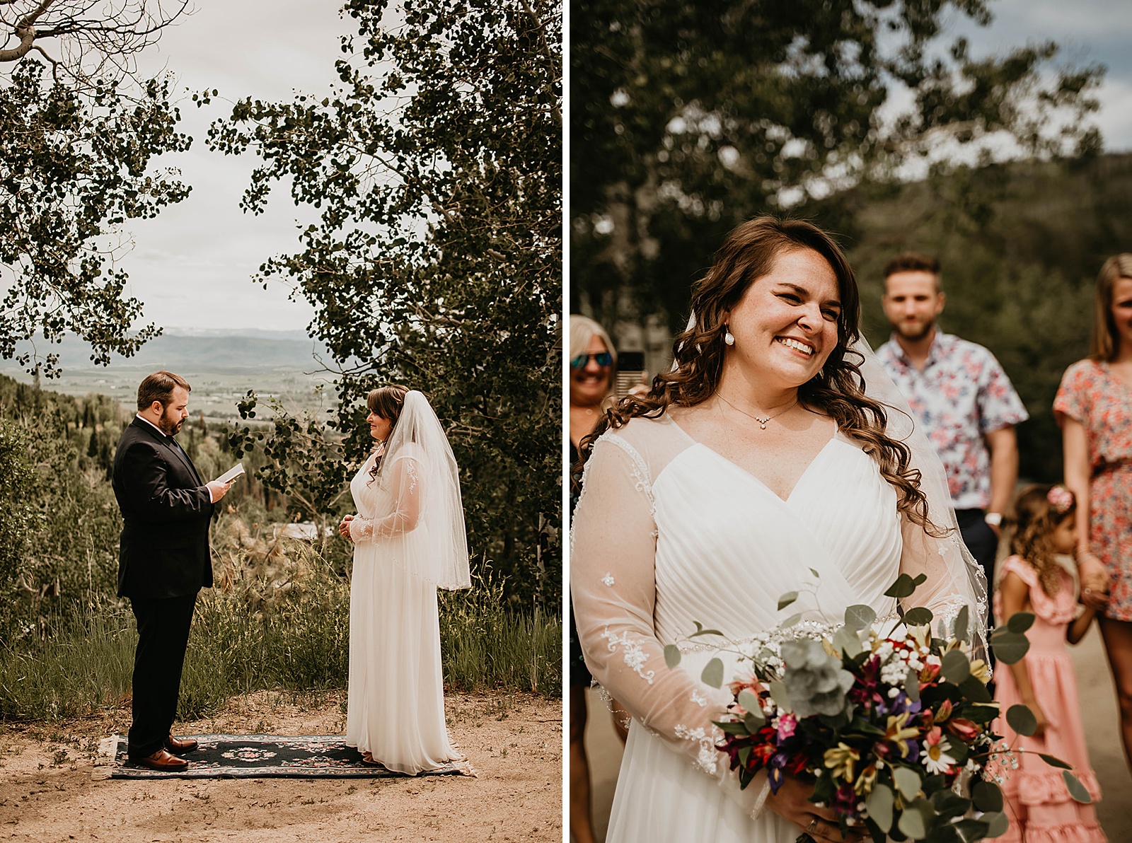 Rustic Colorado Elopement Ceremony by Krystal Capone Photography
