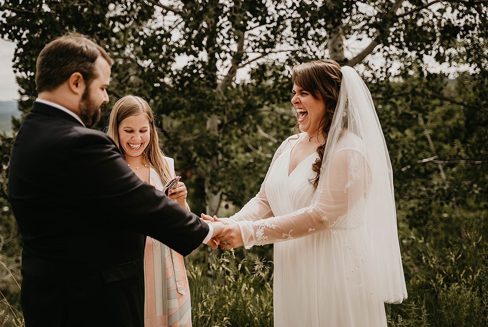 Rustic Colorado Elopement Ceremony by Krystal Capone Photography