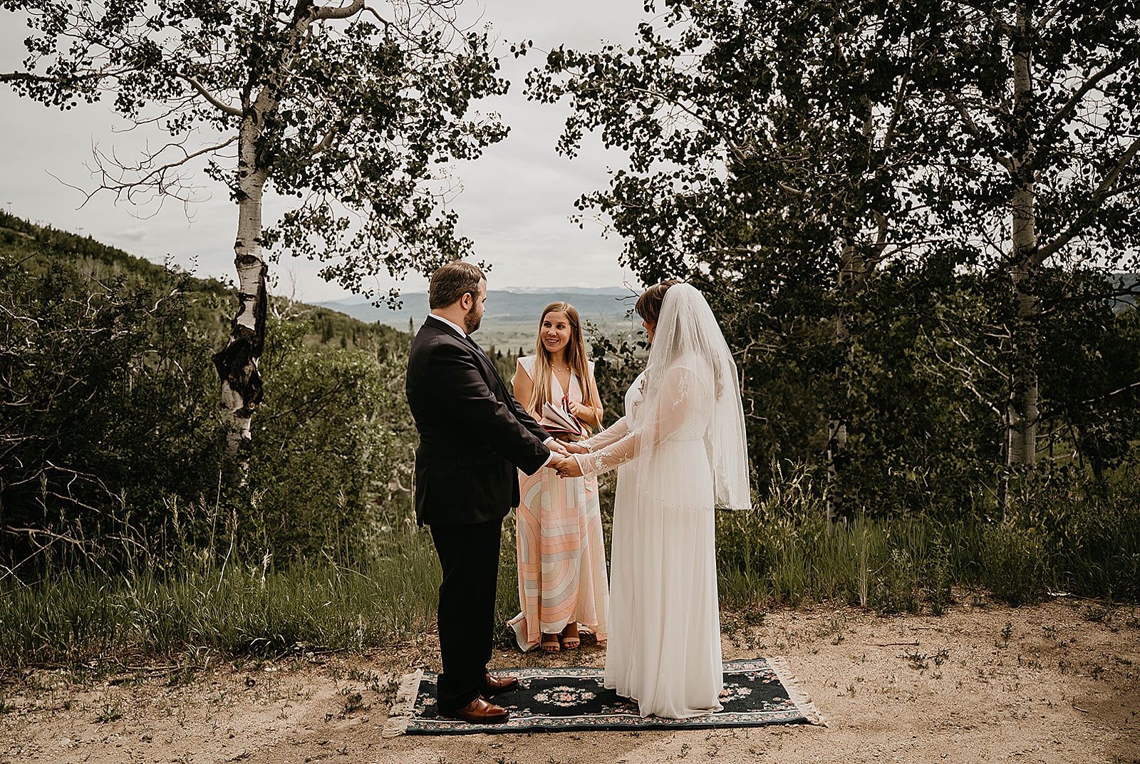 Rustic Colorado Elopement Ceremony by Krystal Capone Photography