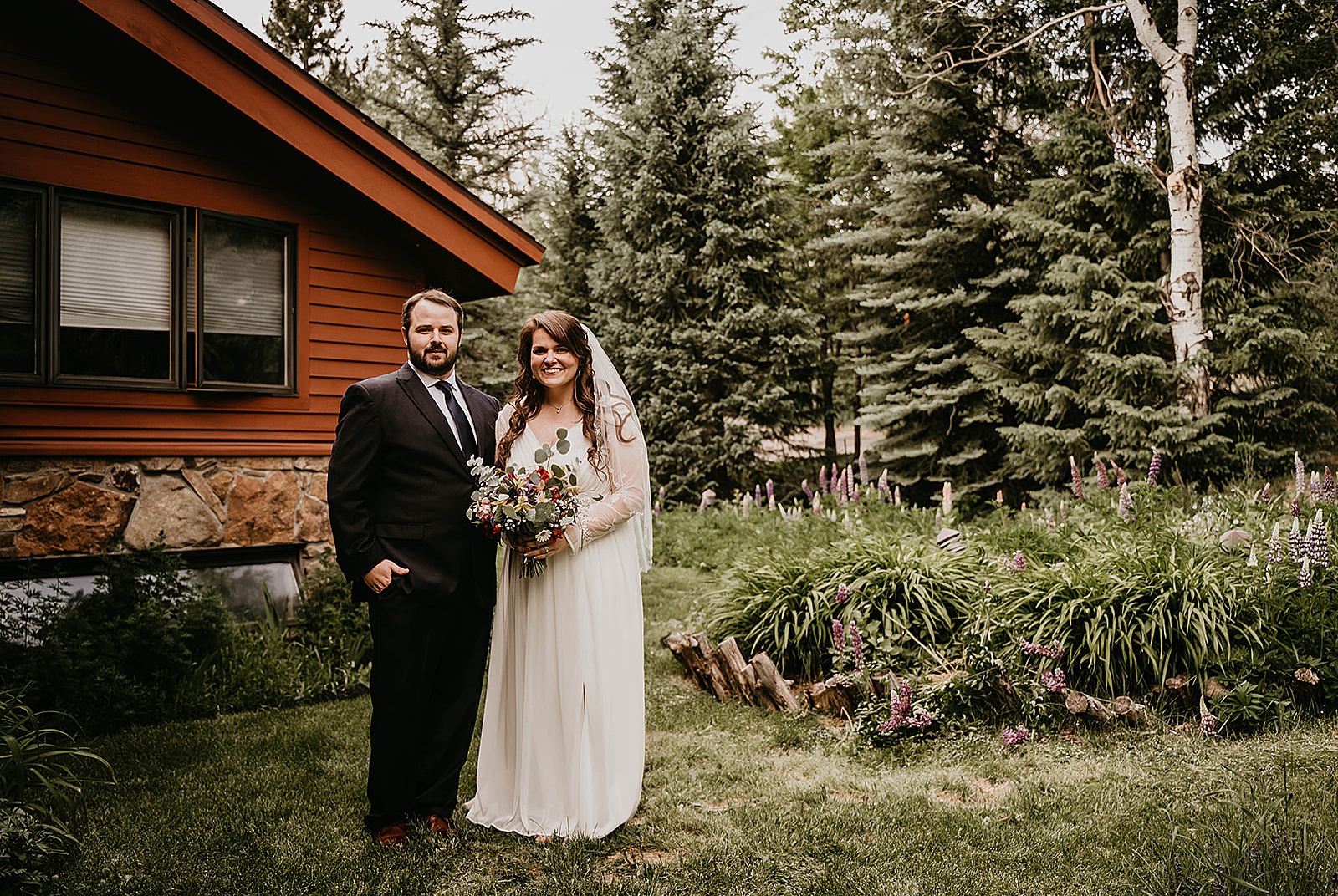 Rustic Colorado Elopement Bride and Groom Portraits by Krystal Capone Photography