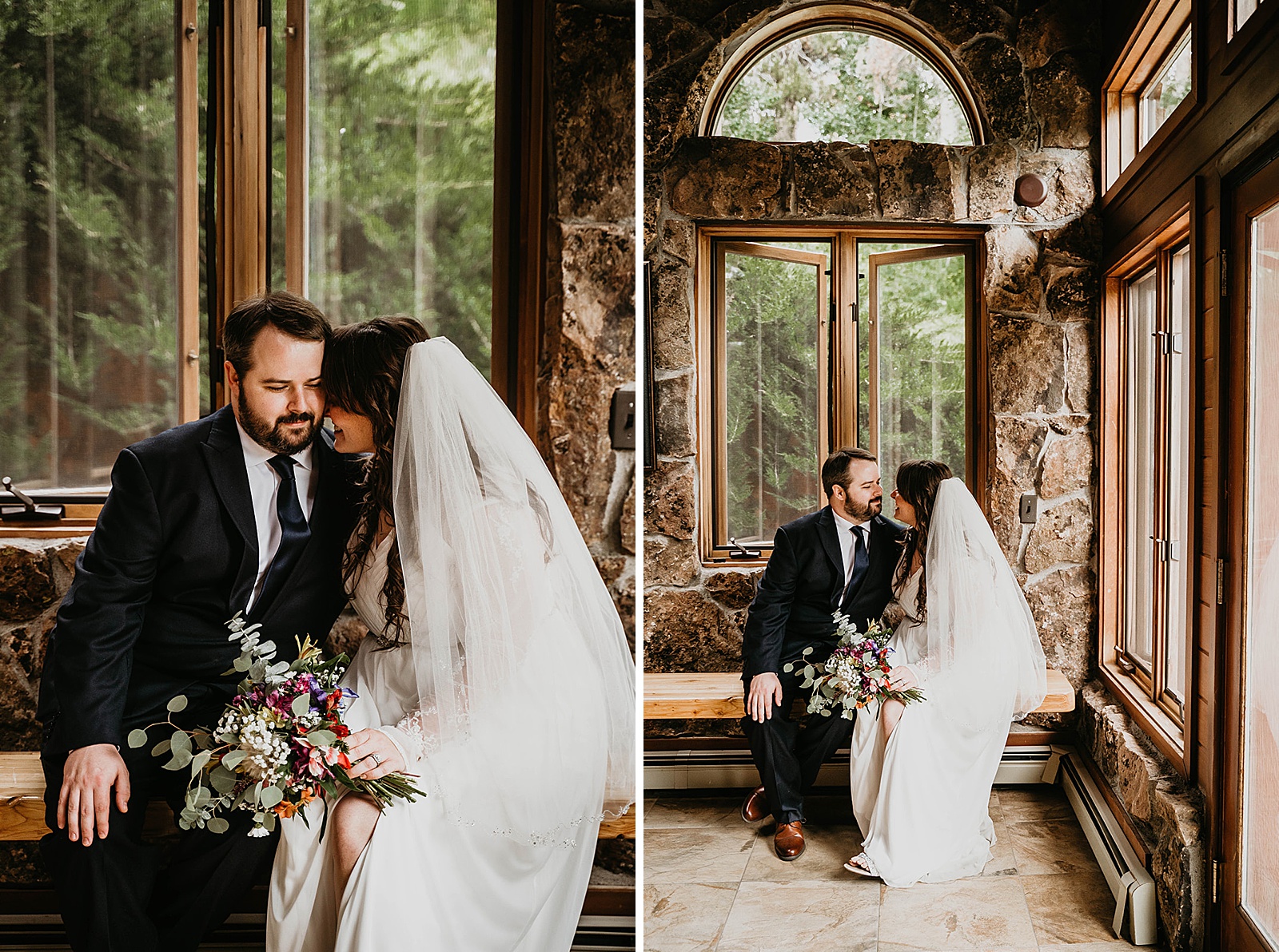 Rustic Colorado Elopement Bride and Groom Portraits by Krystal Capone Photography