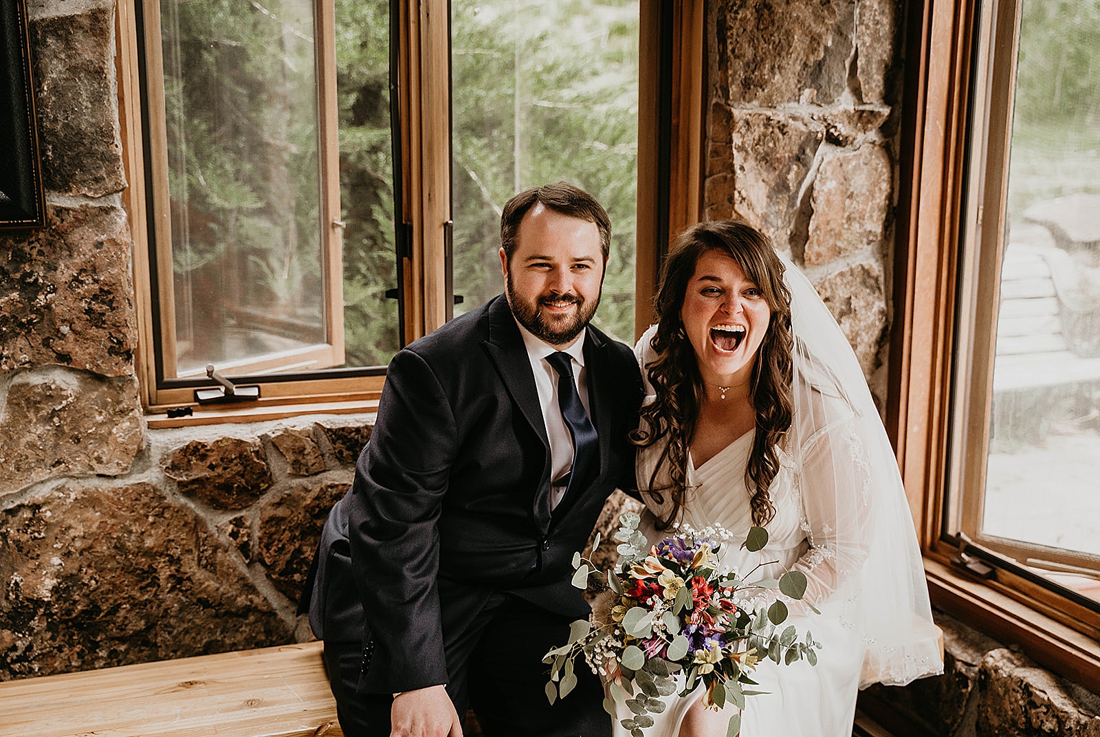 Rustic Colorado Elopement Bride and Groom Portraits by Krystal Capone Photography