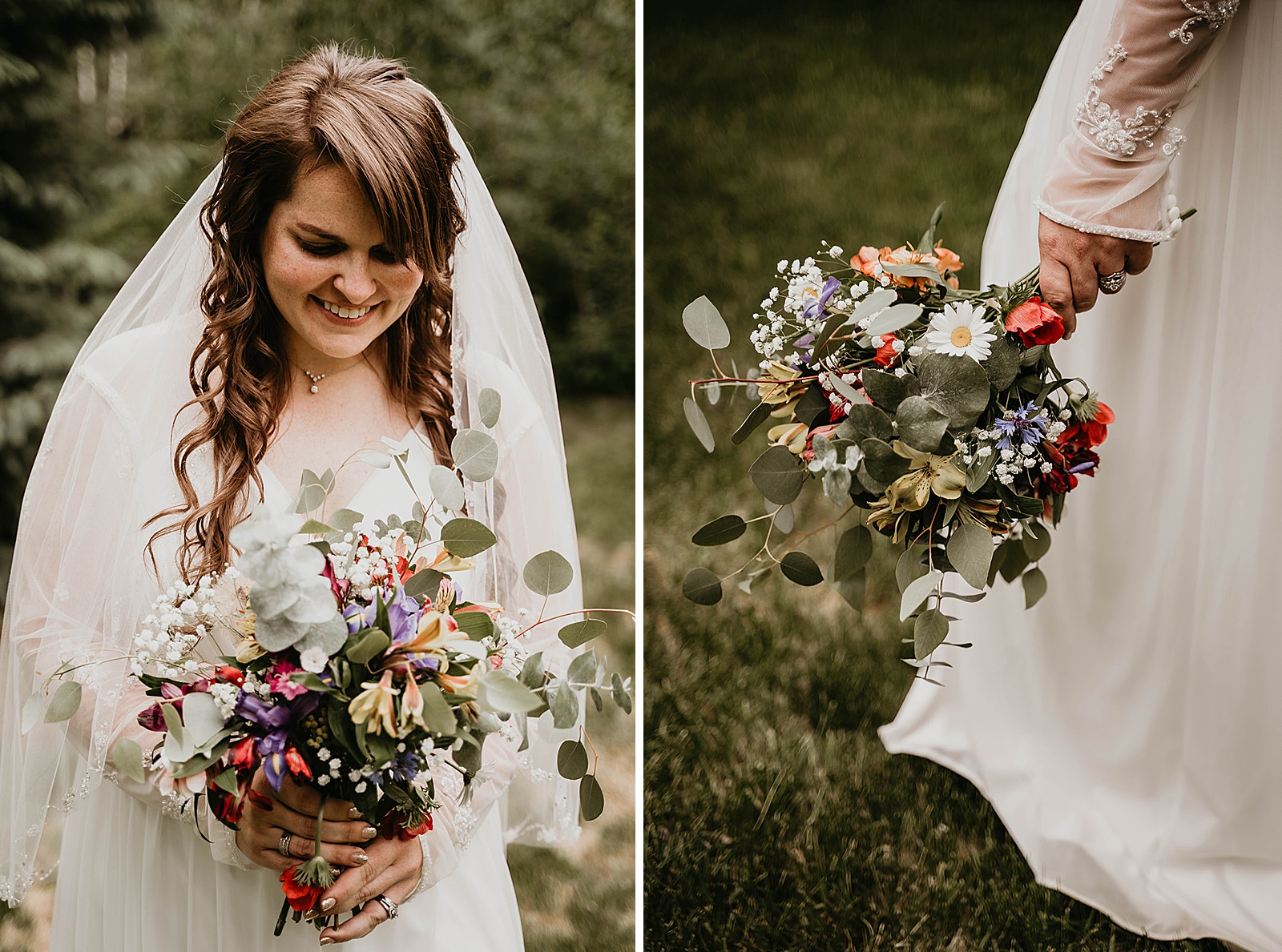 Rustic Colorado Elopement Bride Portraits by Krystal Capone Photography
