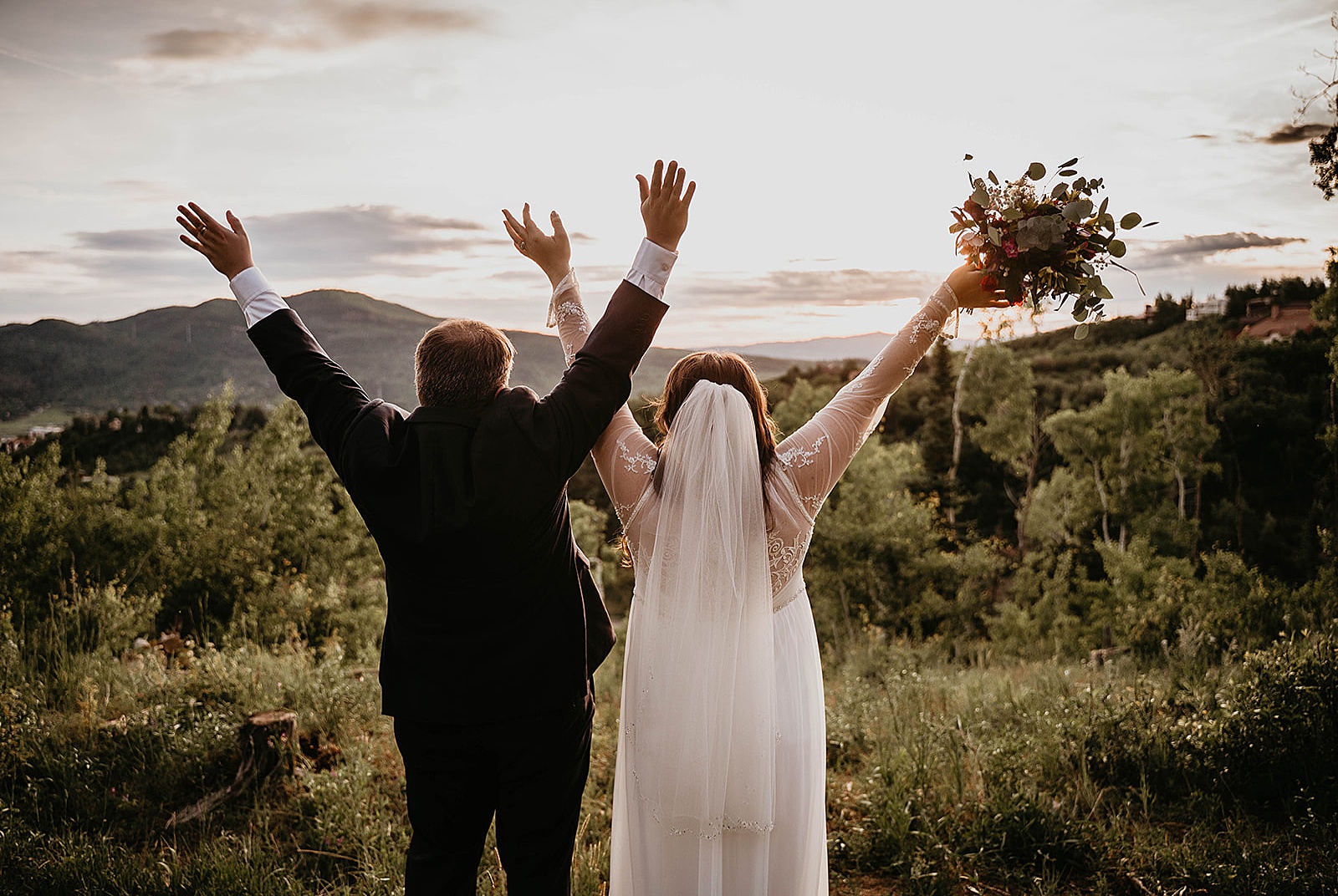 Rustic Colorado Elopement Bride and Groom Portraits by Krystal Capone Photography