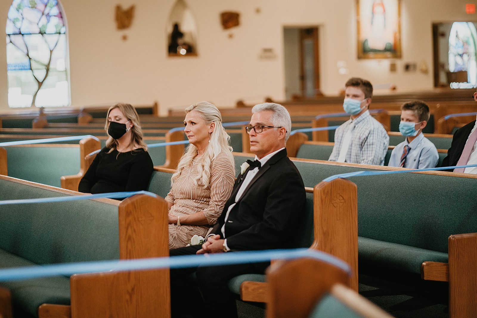 Romantic Church Wedding During COVID-19 captured by West Palm Beach Wedding Photographer, Krystal Capone Photography