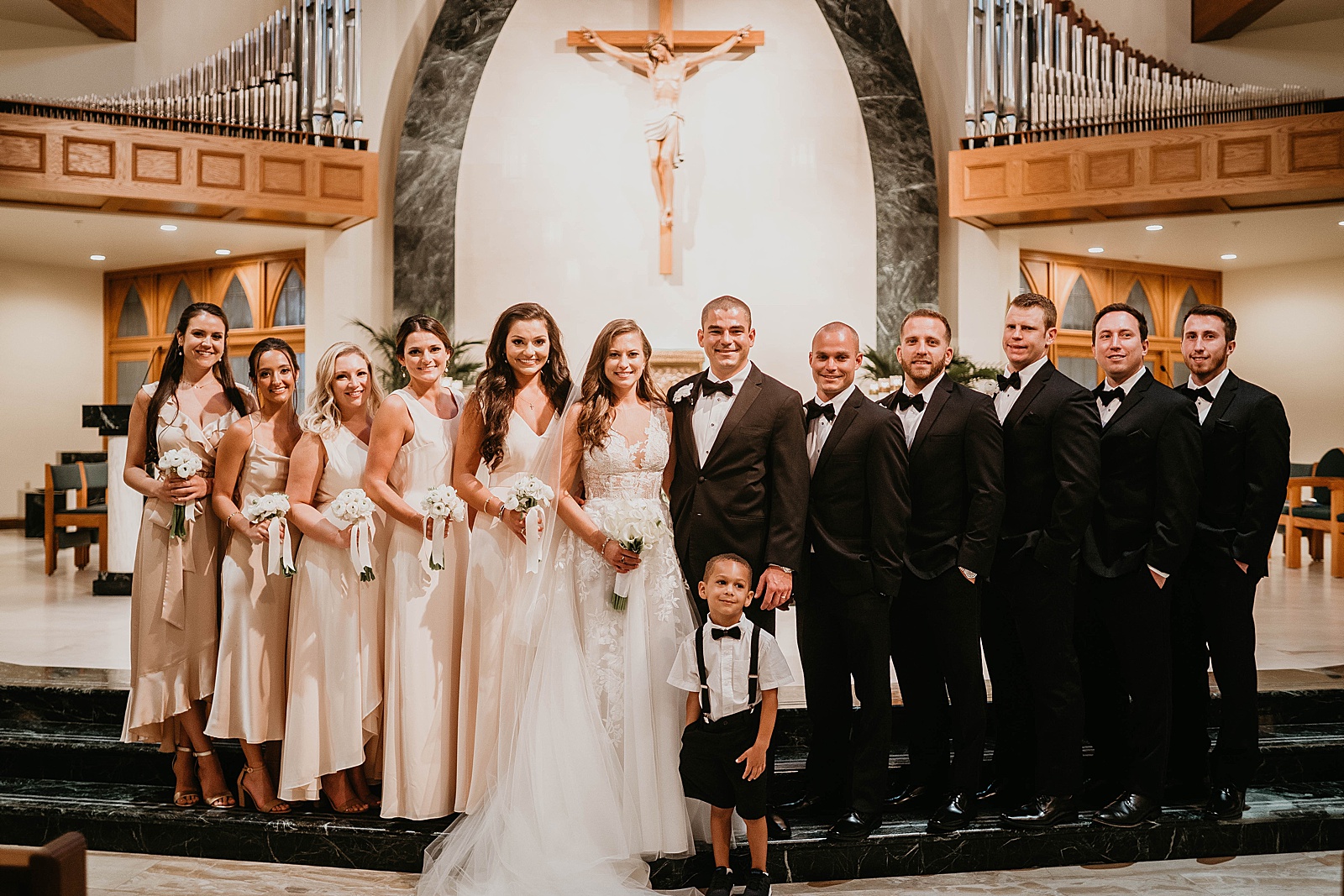 Romantic Church Wedding During COVID-19 captured by West Palm Beach Wedding Photographer, Krystal Capone Photography