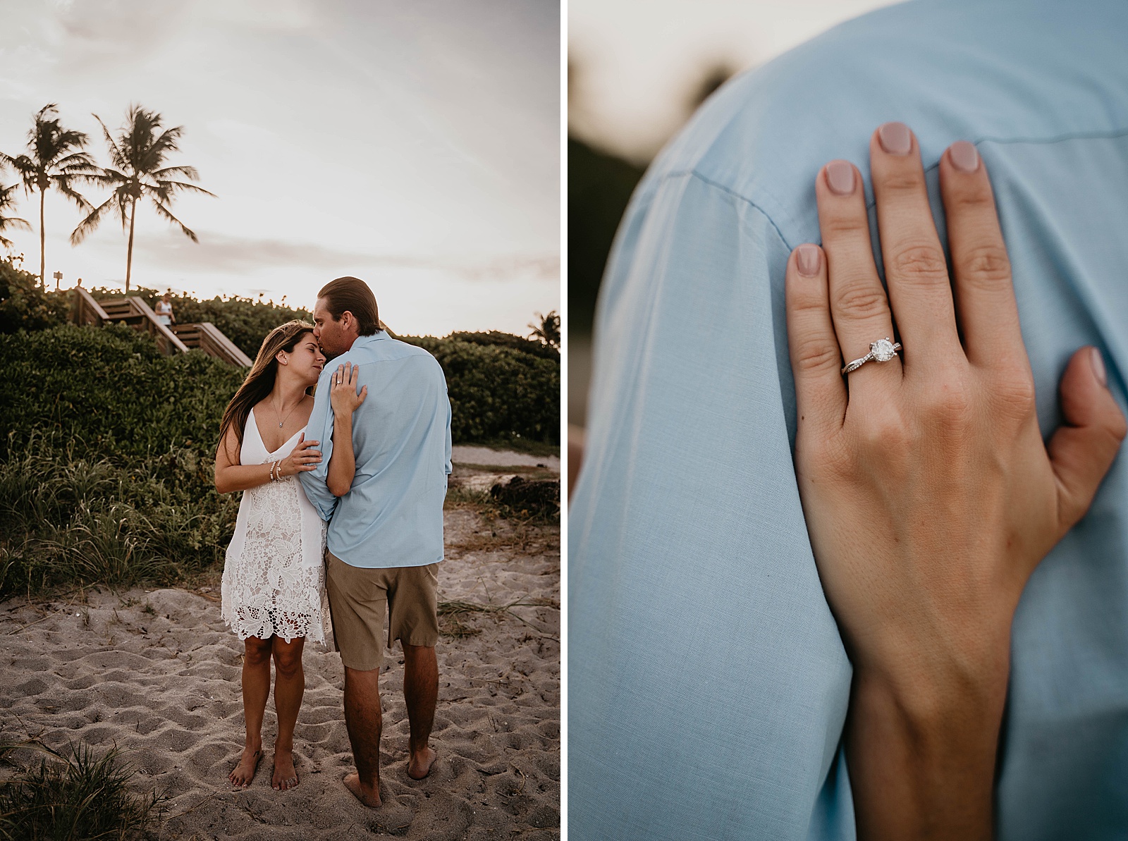 Juno Beach Engagement Photos captured by South Florida Engagement Photographer, Krystal Capone Photography