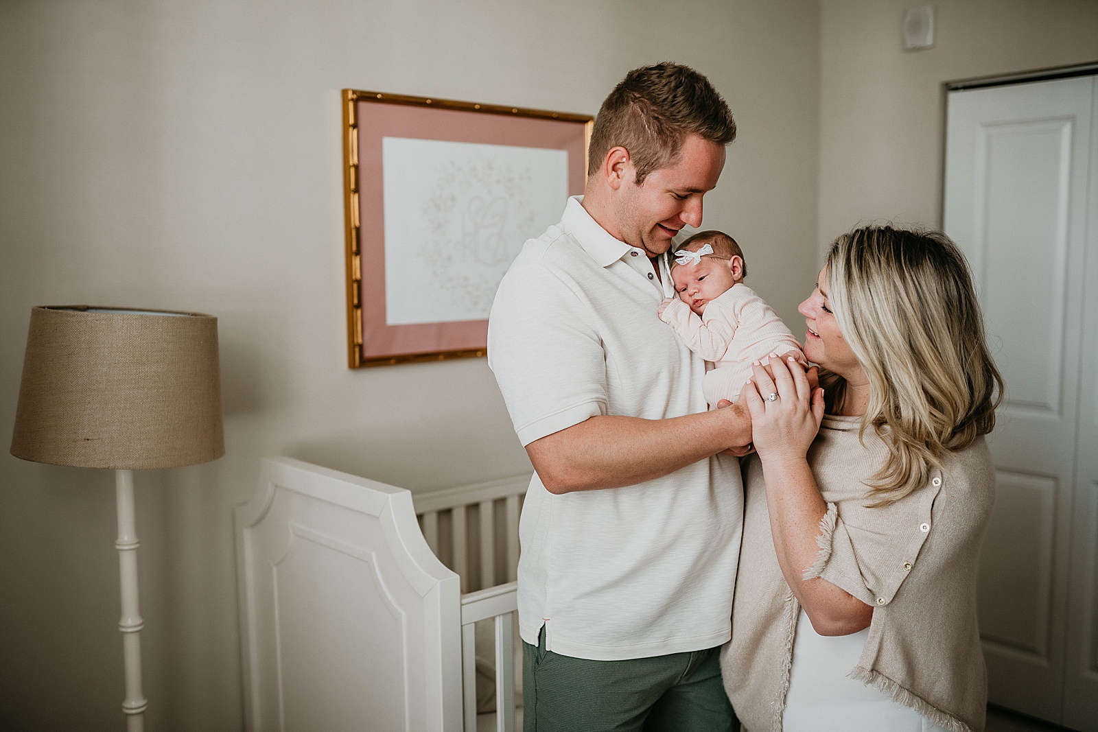 South Florida In Home Newborn Family Photos captured by South Florida Family Photographer, Krystal Capone Photography