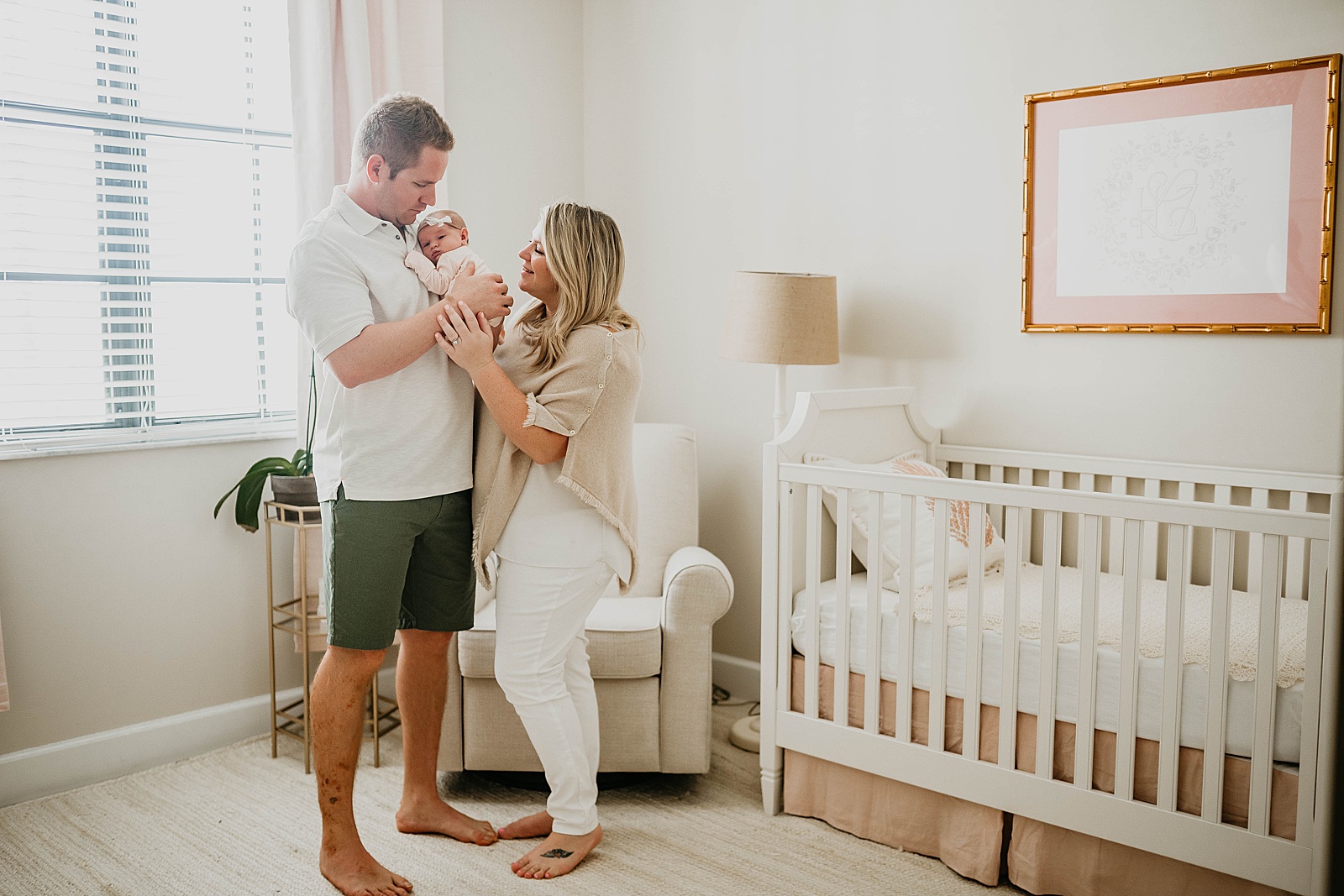 South Florida In Home Newborn Family Photos captured by South Florida Family Photographer, Krystal Capone Photography