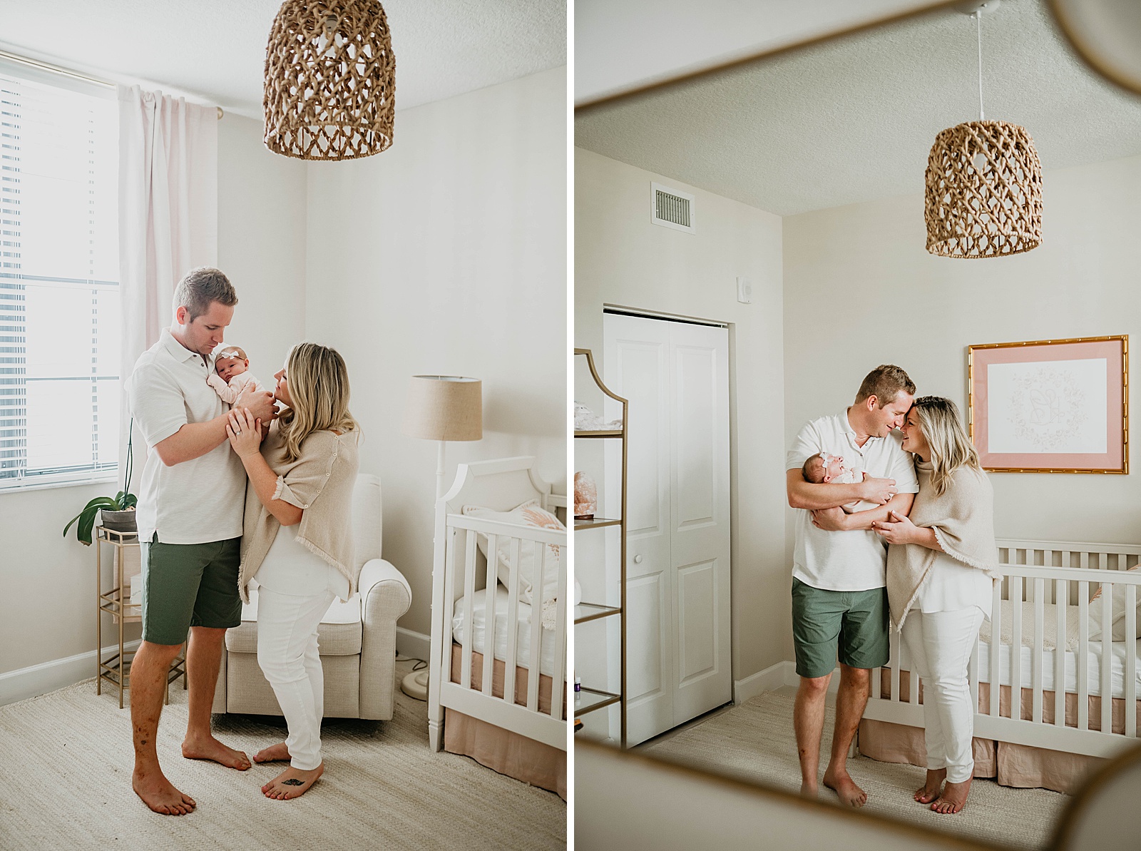 South Florida In Home Newborn Family Photos captured by South Florida Family Photographer, Krystal Capone Photography