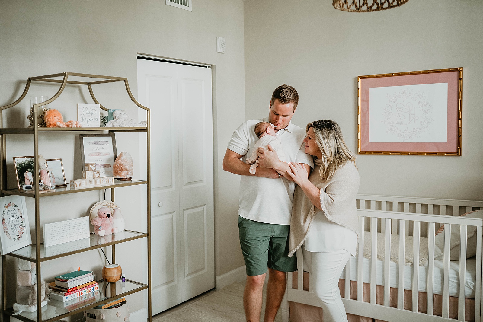 South Florida In Home Newborn Family Photos captured by South Florida Family Photographer, Krystal Capone Photography