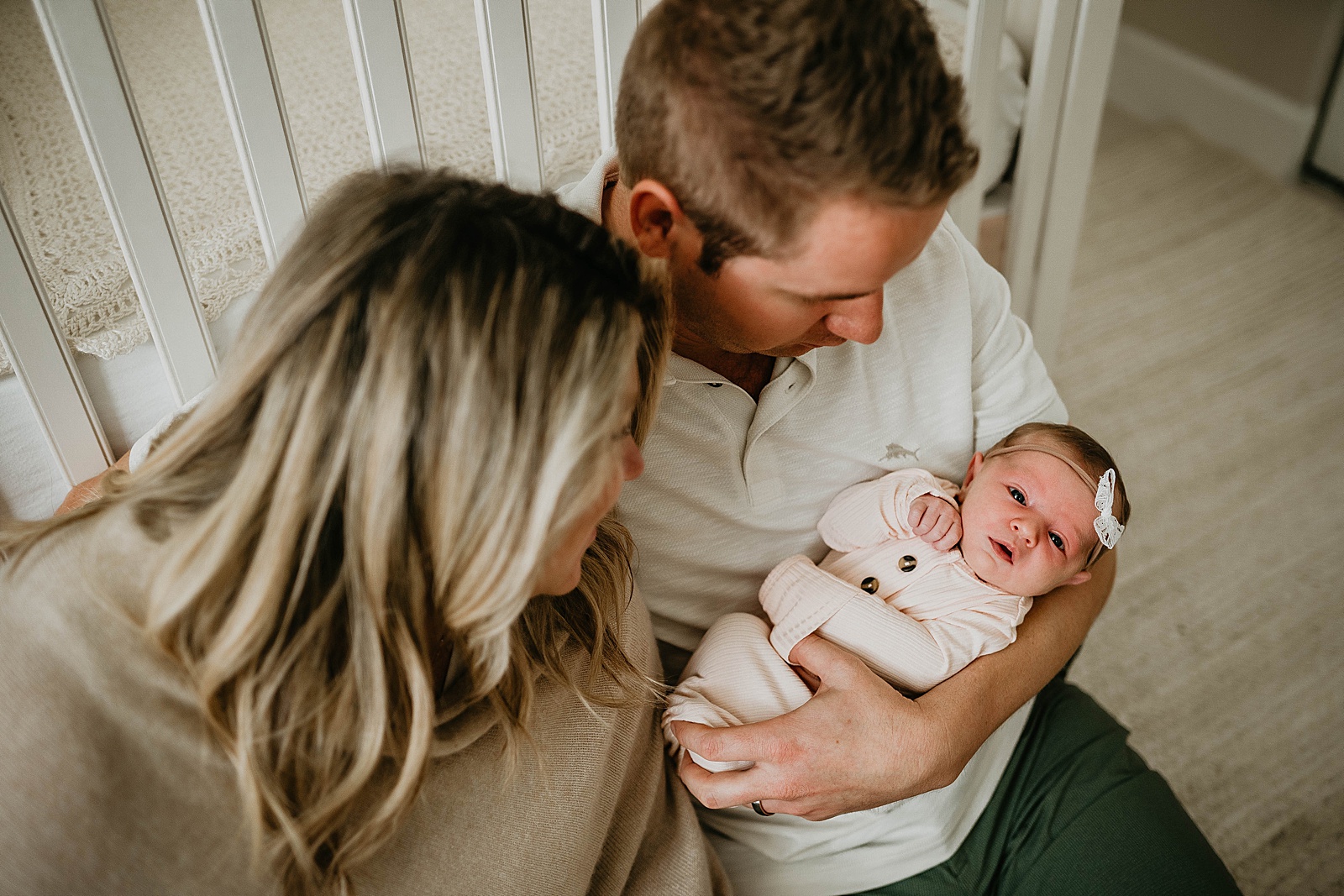South Florida In Home Newborn Family Photos captured by South Florida Family Photographer, Krystal Capone Photography