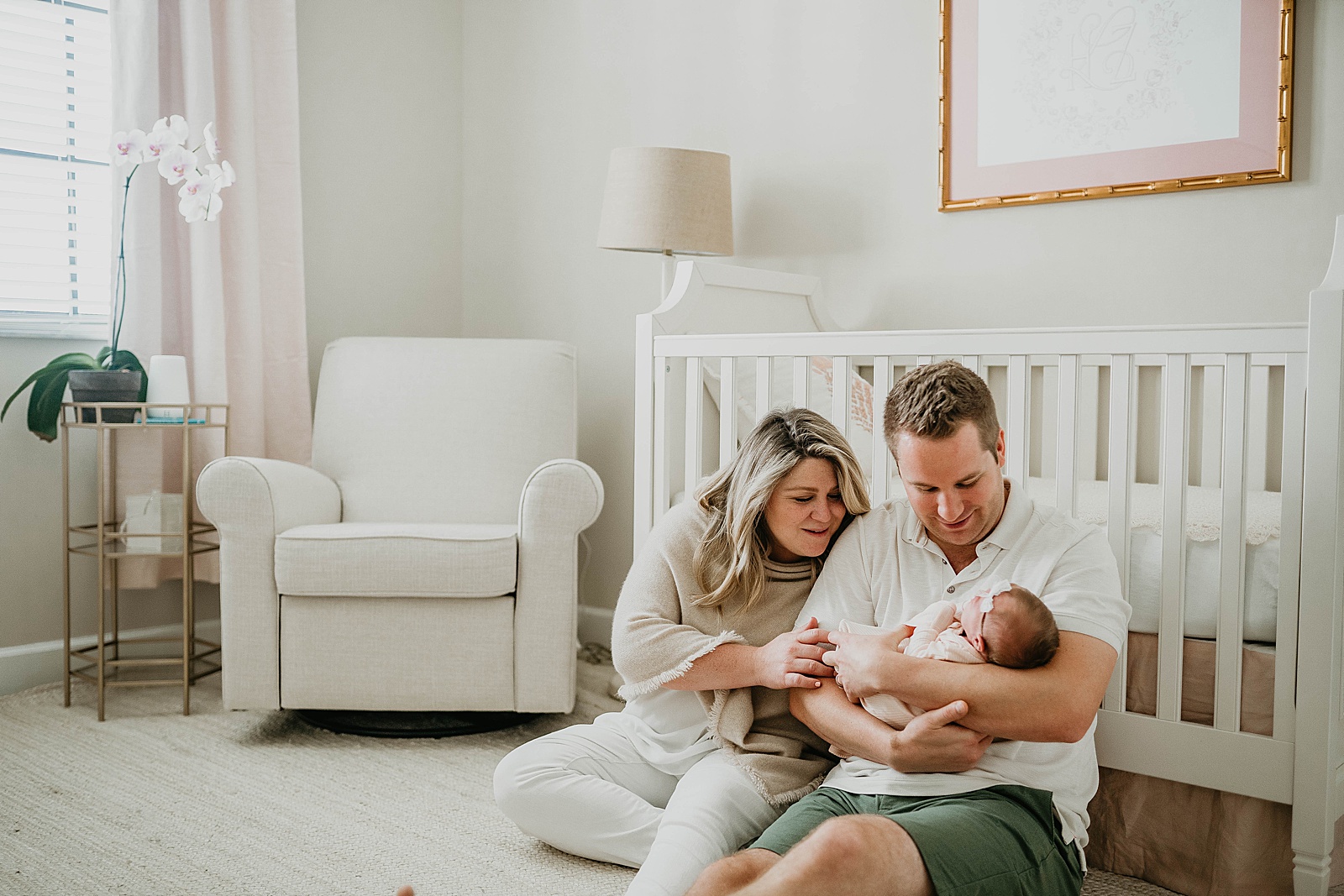 South Florida In Home Newborn Family Photos captured by South Florida Family Photographer, Krystal Capone Photography