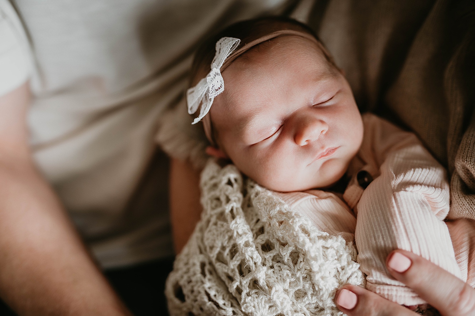 South Florida In Home Newborn Family Photos captured by South Florida Family Photographer, Krystal Capone Photography