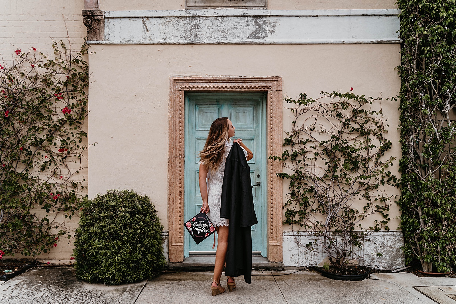 Worth Ave Graduation Photos captured by South Florida Portrait Photographer, Krystal Capone Photography