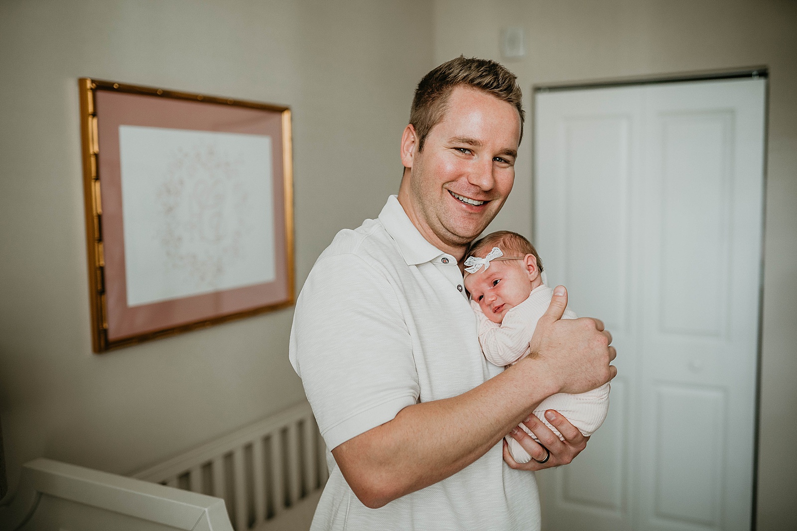 South Florida In Home Newborn Family Photos captured by South Florida Family Photographer, Krystal Capone Photography