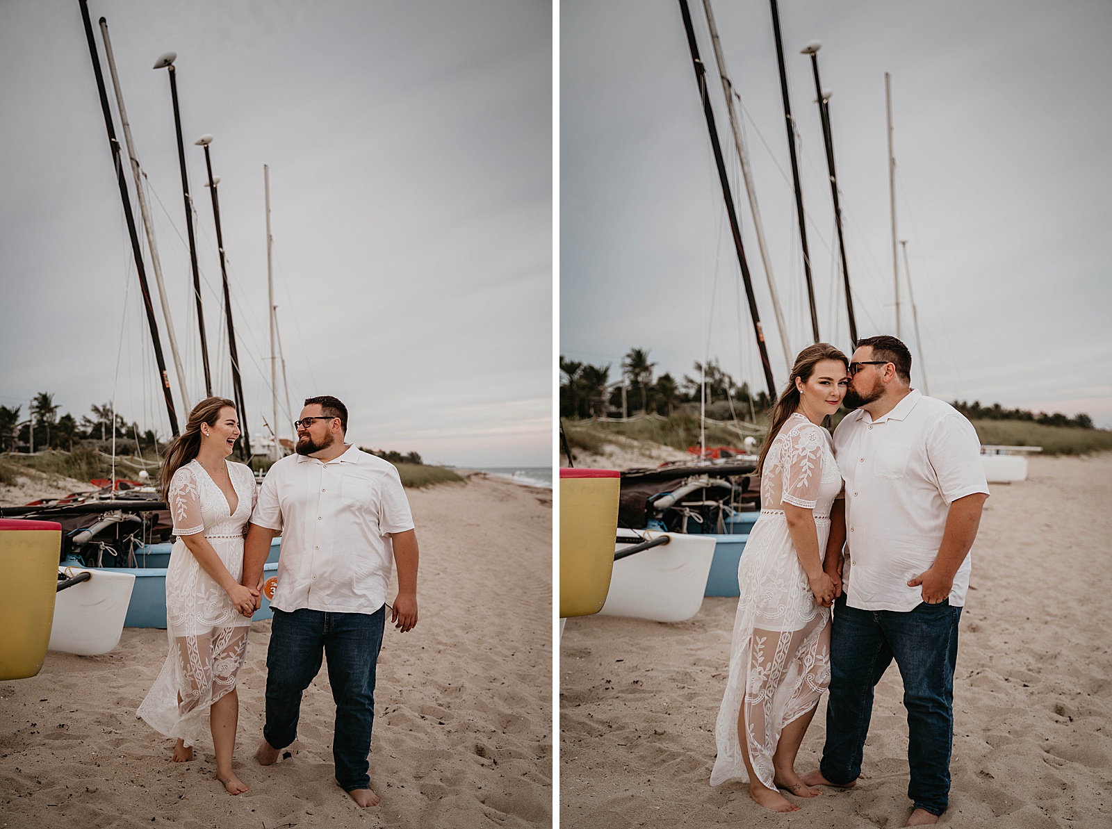 Delray Beach, Florida Engagement Photos taken by South Florida Engagement Photographer, Krystal Capone Photography
