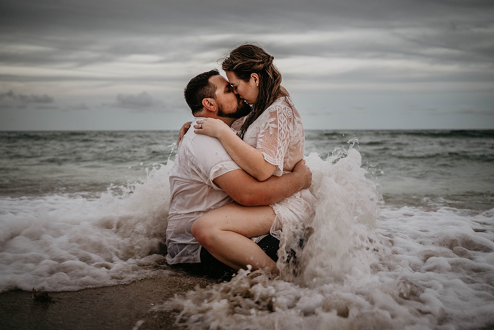 Delray Beach, Florida Engagement Photos taken by South Florida Engagement Photographer, Krystal Capone Photography