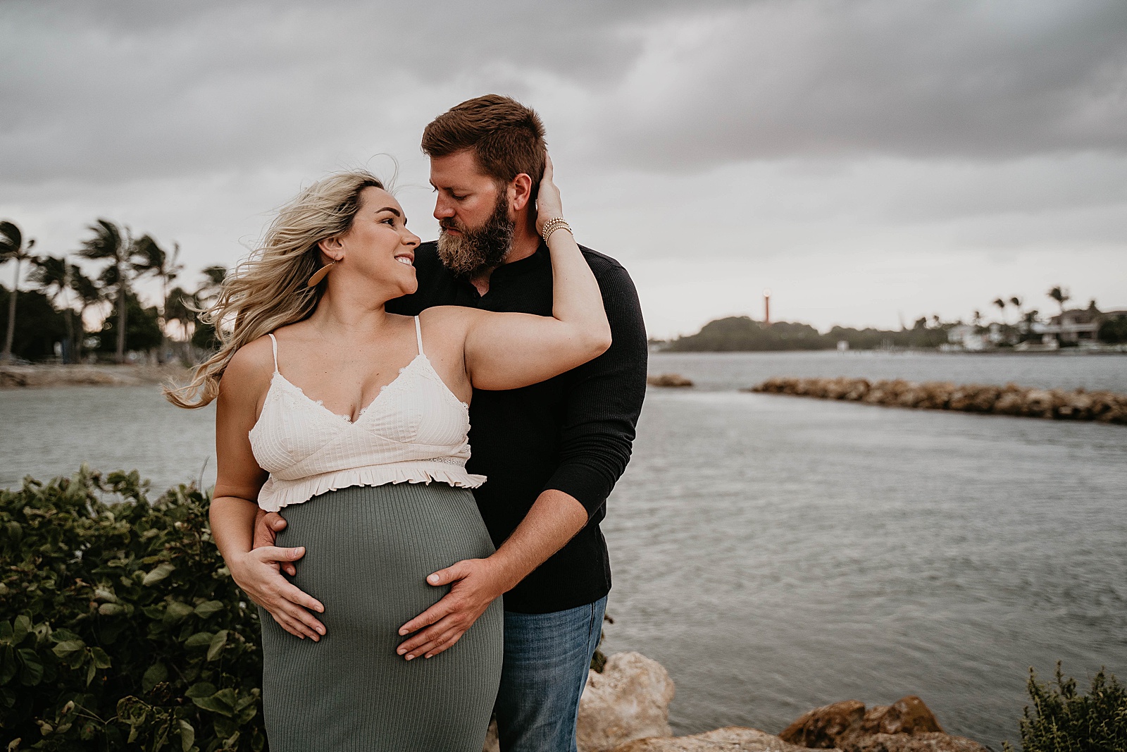 Dubois Park Maternity Family Photos by South Florida Lifestyle Photographer, Krystal Capone Photography