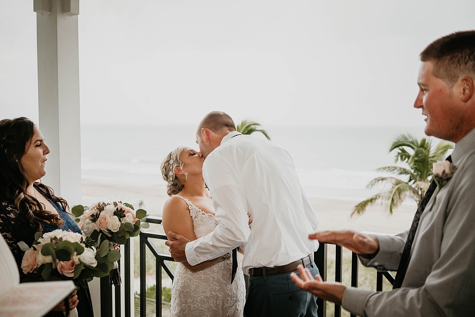 Intimate COVID South Florida Wedding Photos by South Florida Wedding Photographer, Krystal Capone Photography