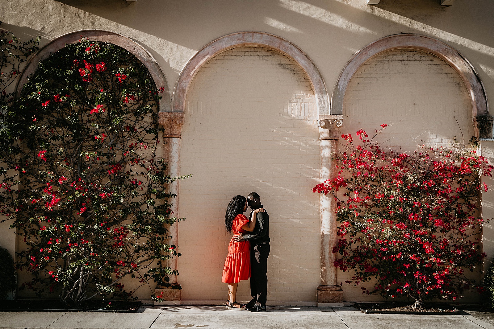 Colorful Worth Ave, Palm Beach Engagement Photos taken by South Florida Engagement Photographer, Krystal Capone Photography
